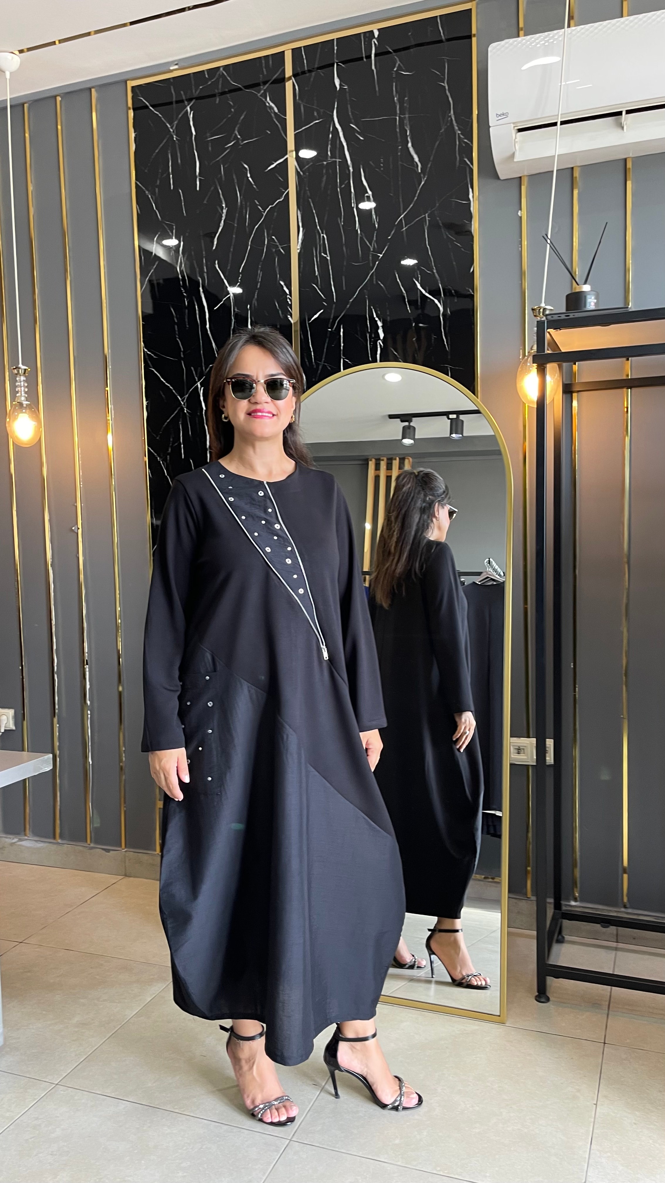 TAŞLI MODAL ELBİSE