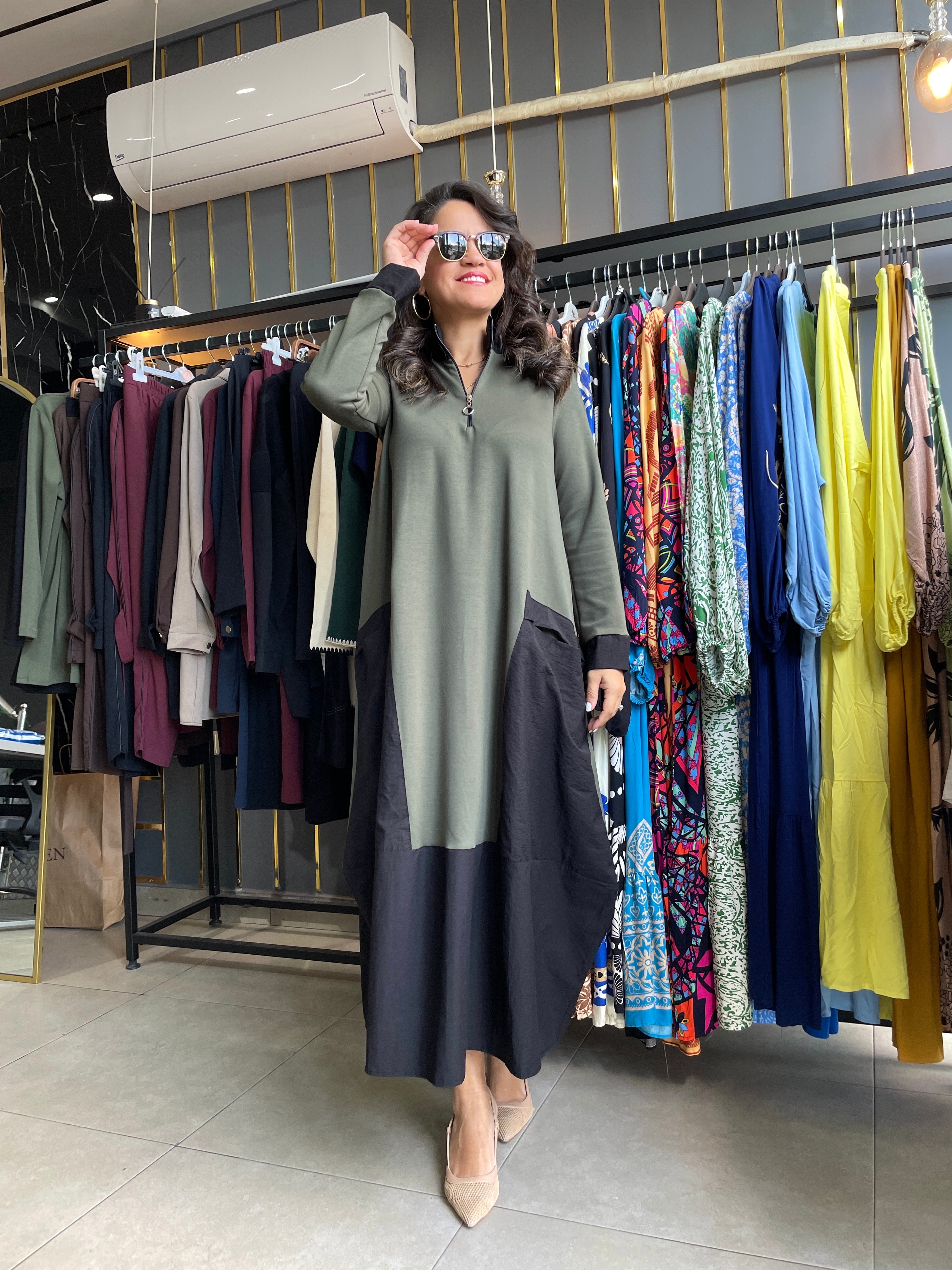 Paraşüt kumaş elbise