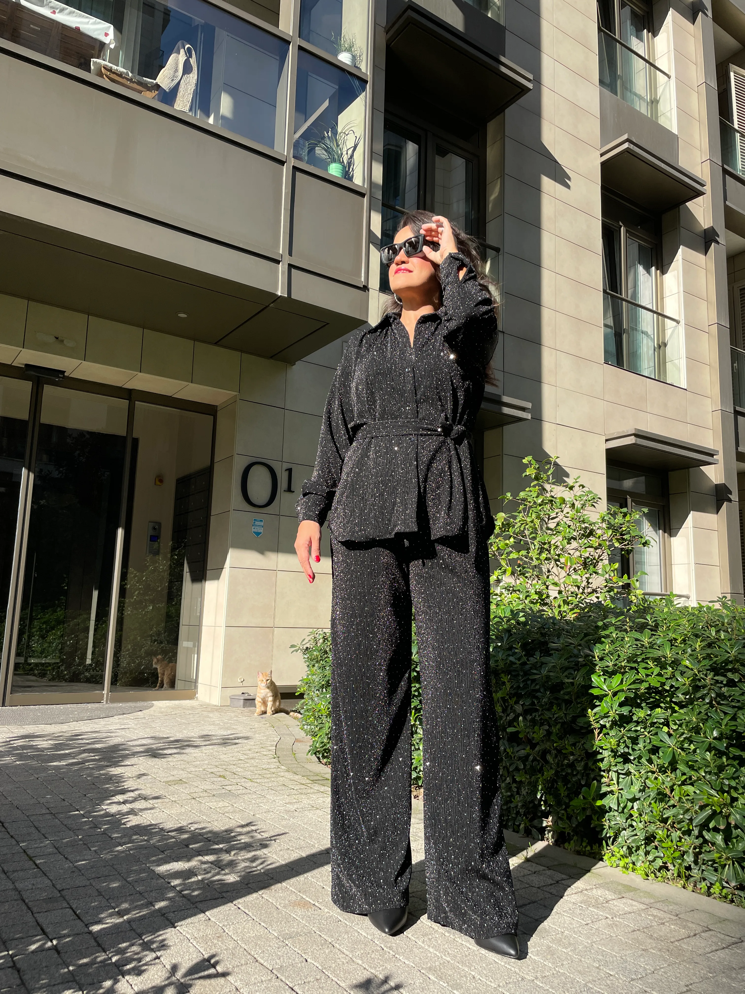 Işıltılı taşlı takım