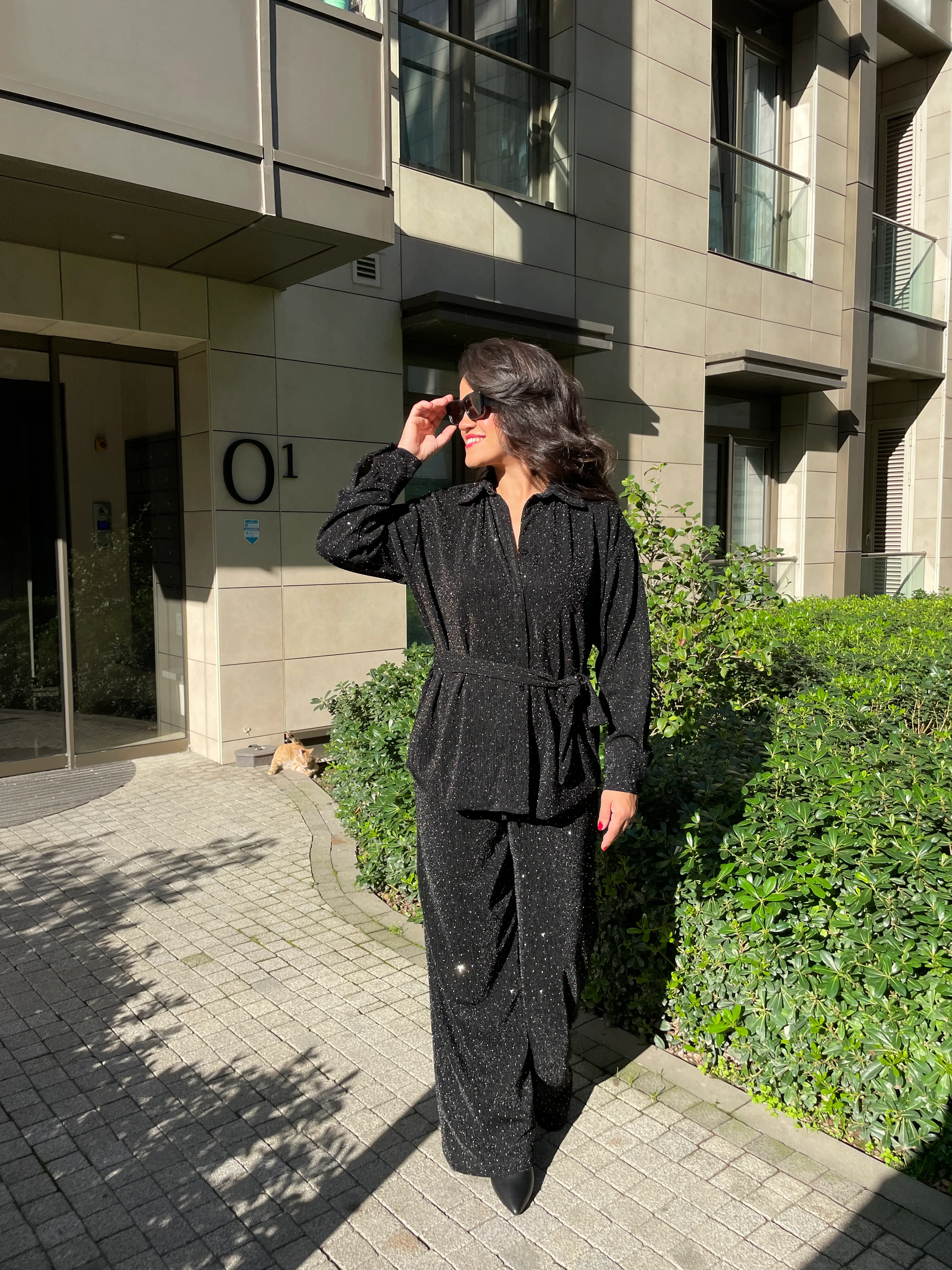 Işıltılı taşlı takım