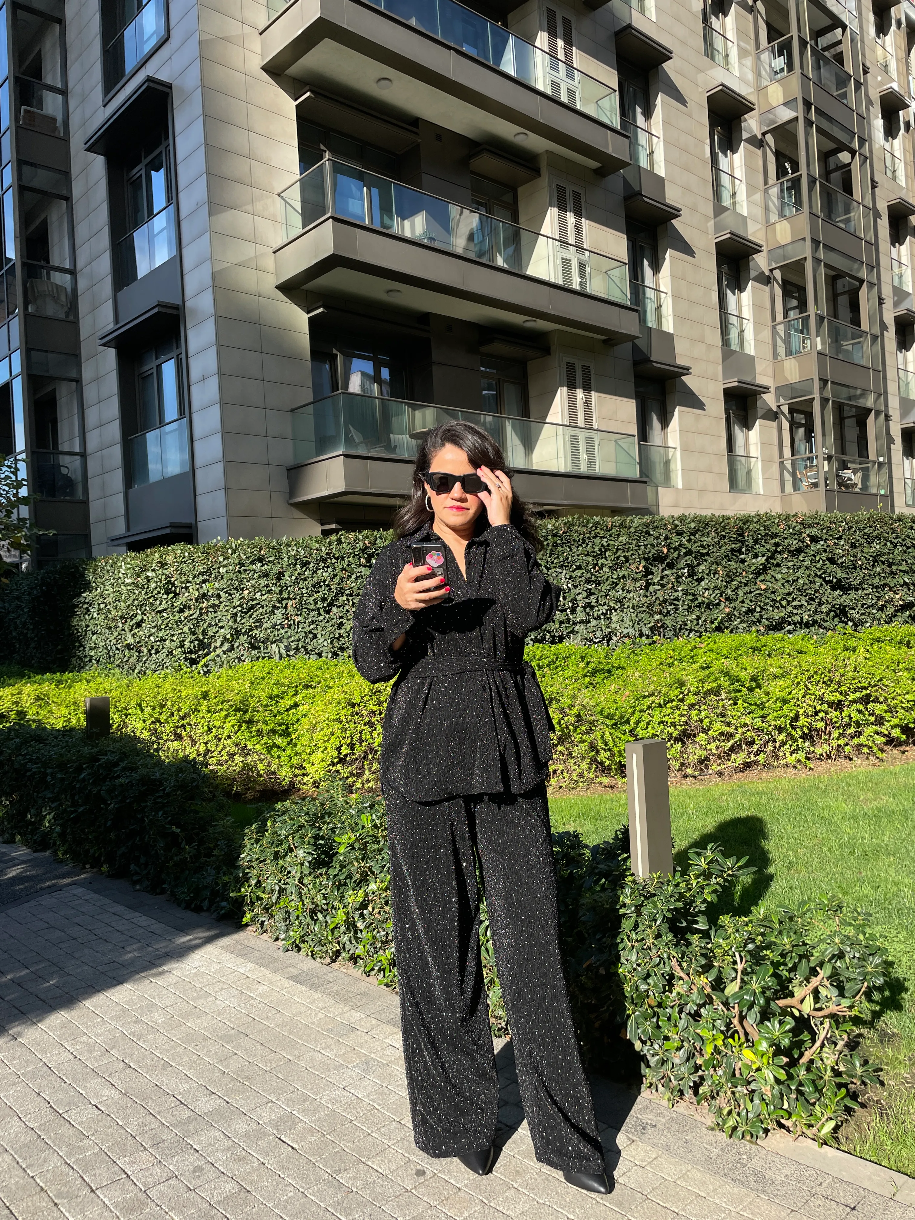 Işıltılı taşlı takım