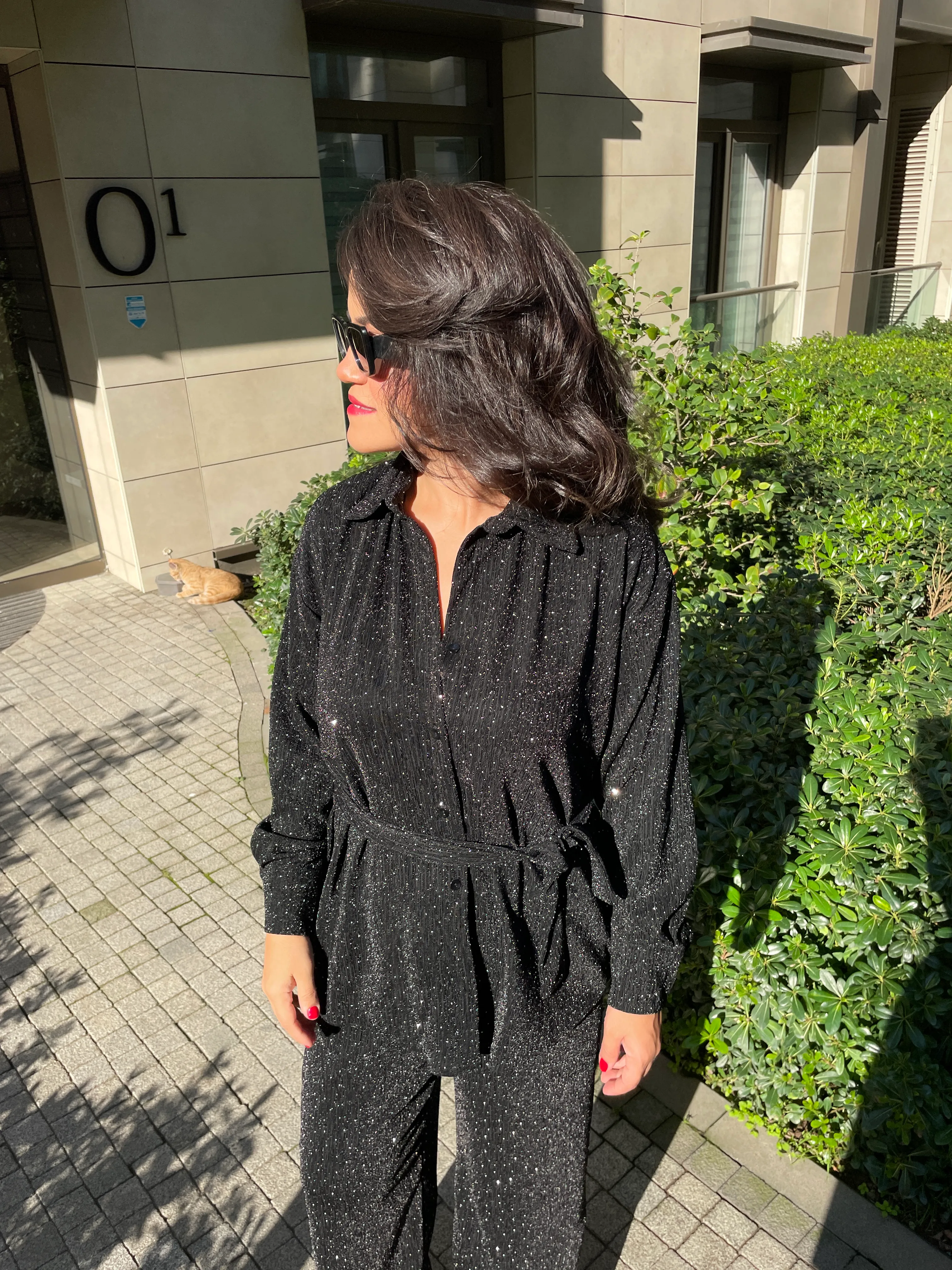 Işıltılı taşlı takım