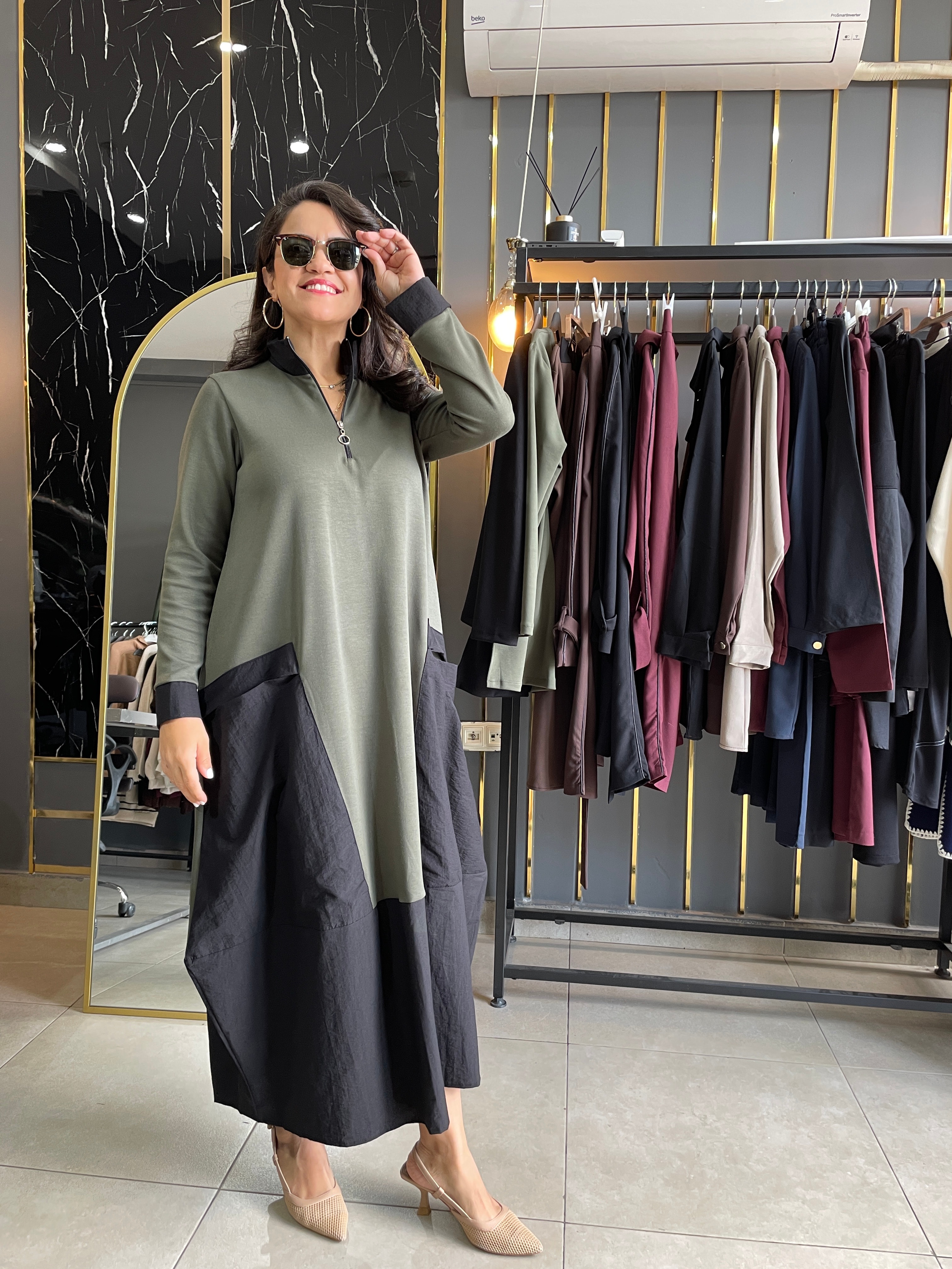 Paraşüt kumaş elbise