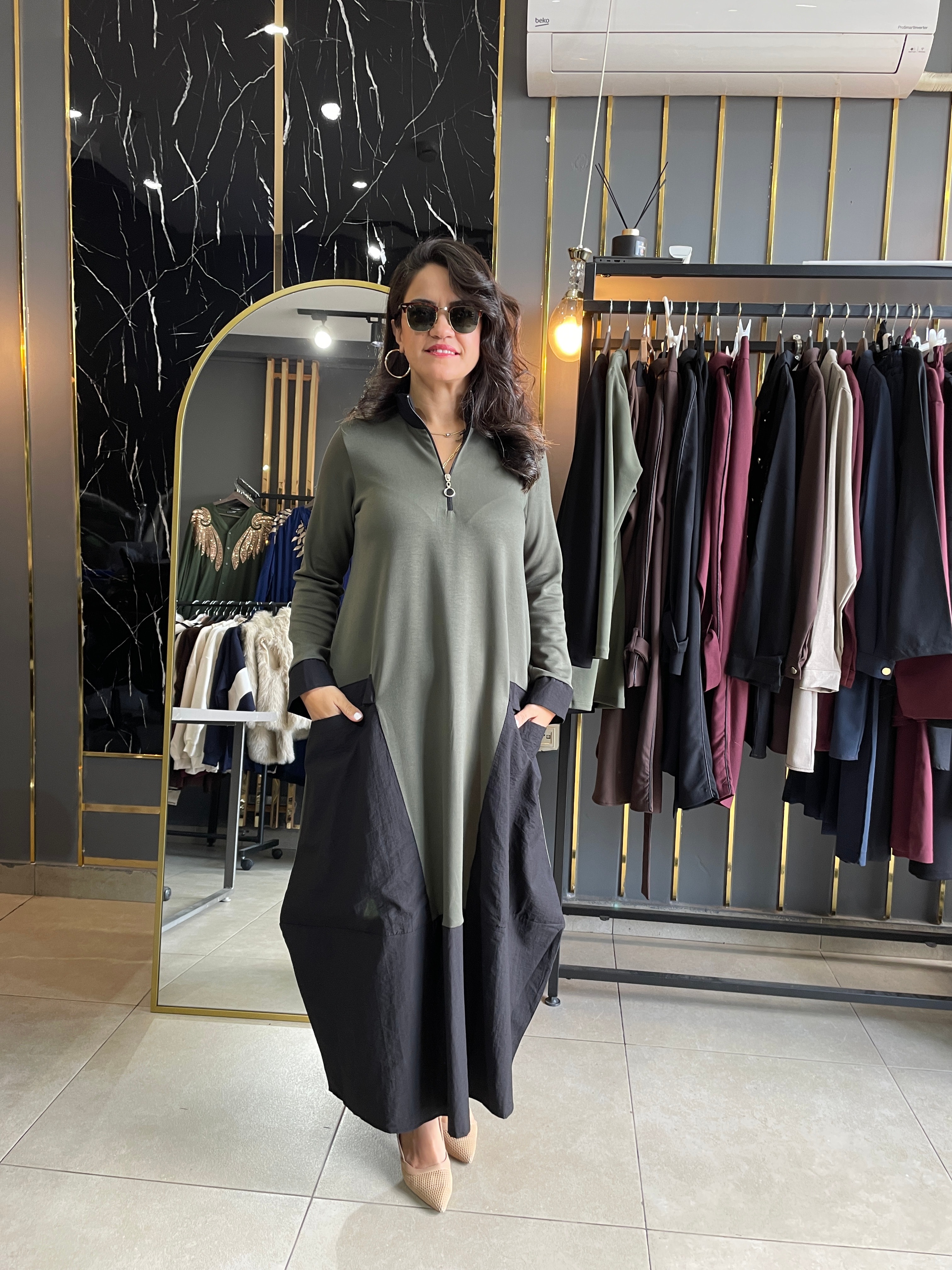 Paraşüt kumaş elbise