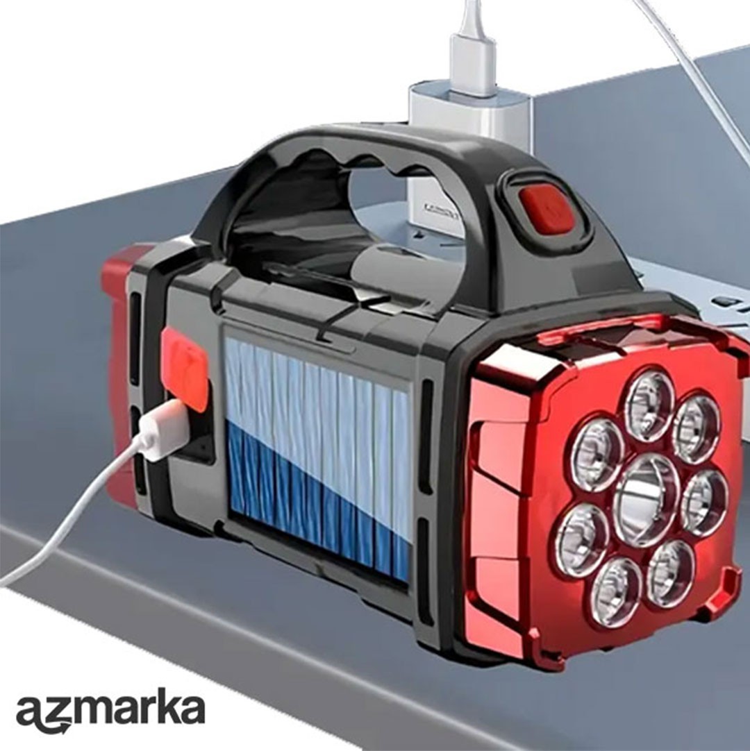 HB-1678 Güneş Enerjili Çok Fonksiyonlu Şarjlı LED Deprem & Kamp Feneri – Suya Dayanıklı, Powerbank Özellikli