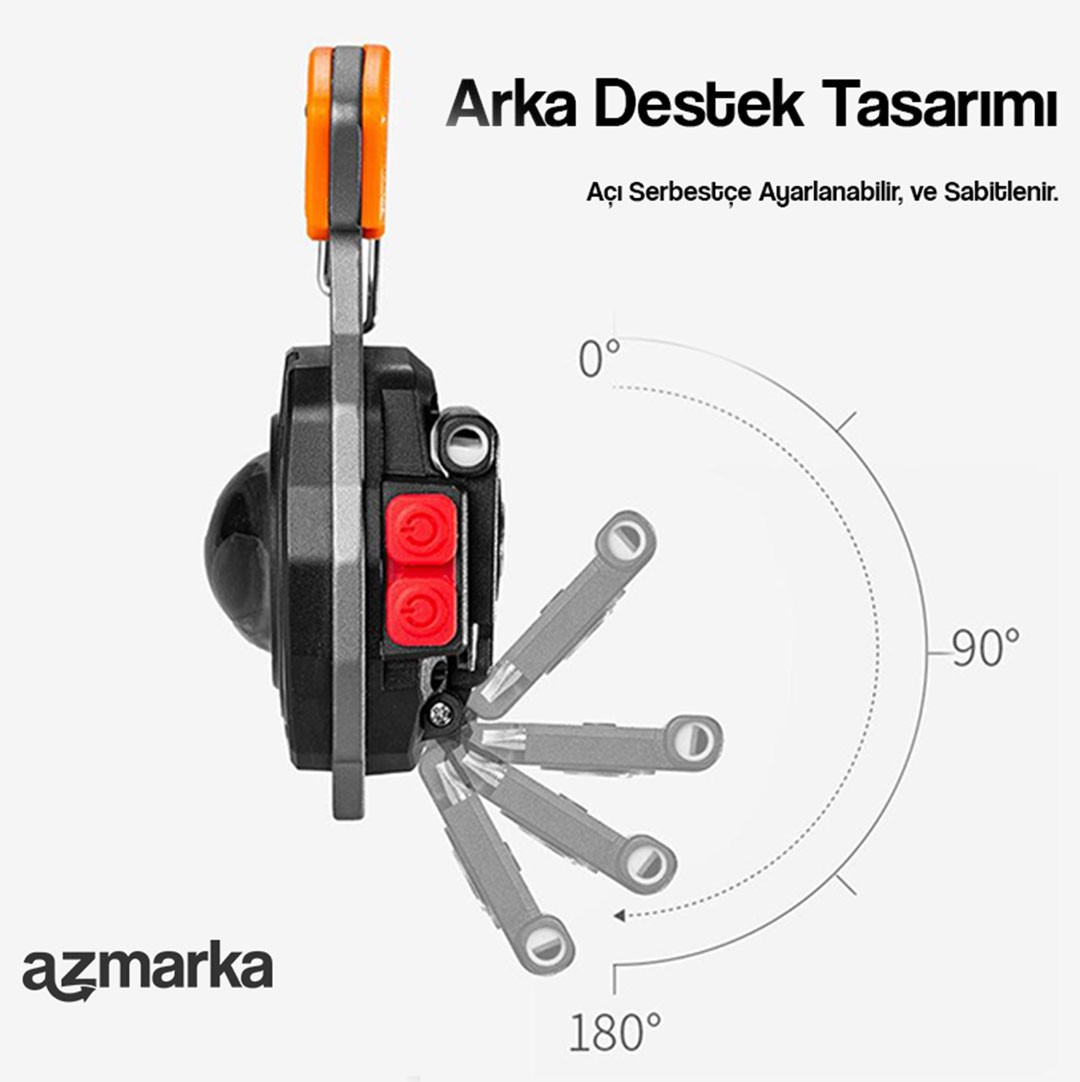 Çok Fonksiyonlu Deprem & Kamp Feneri – Çakmak, Tornavida, Anahtarlıklı, Cam Kırıcı & Kemer Kesici