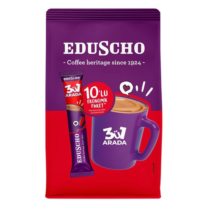 Eduscho Çözünür Kahve 3'ü 1 Arada 10x17,5 Gr