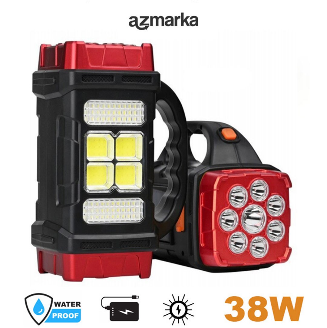 HB-1678 Güneş Enerjili Çok Fonksiyonlu Şarjlı LED Deprem & Kamp Feneri – Suya Dayanıklı, Powerbank Özellikli