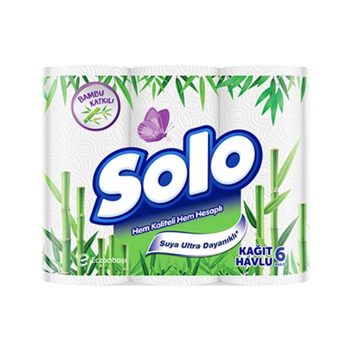 Solo Bambu Katkılı Kağıt Havlu 6'lı