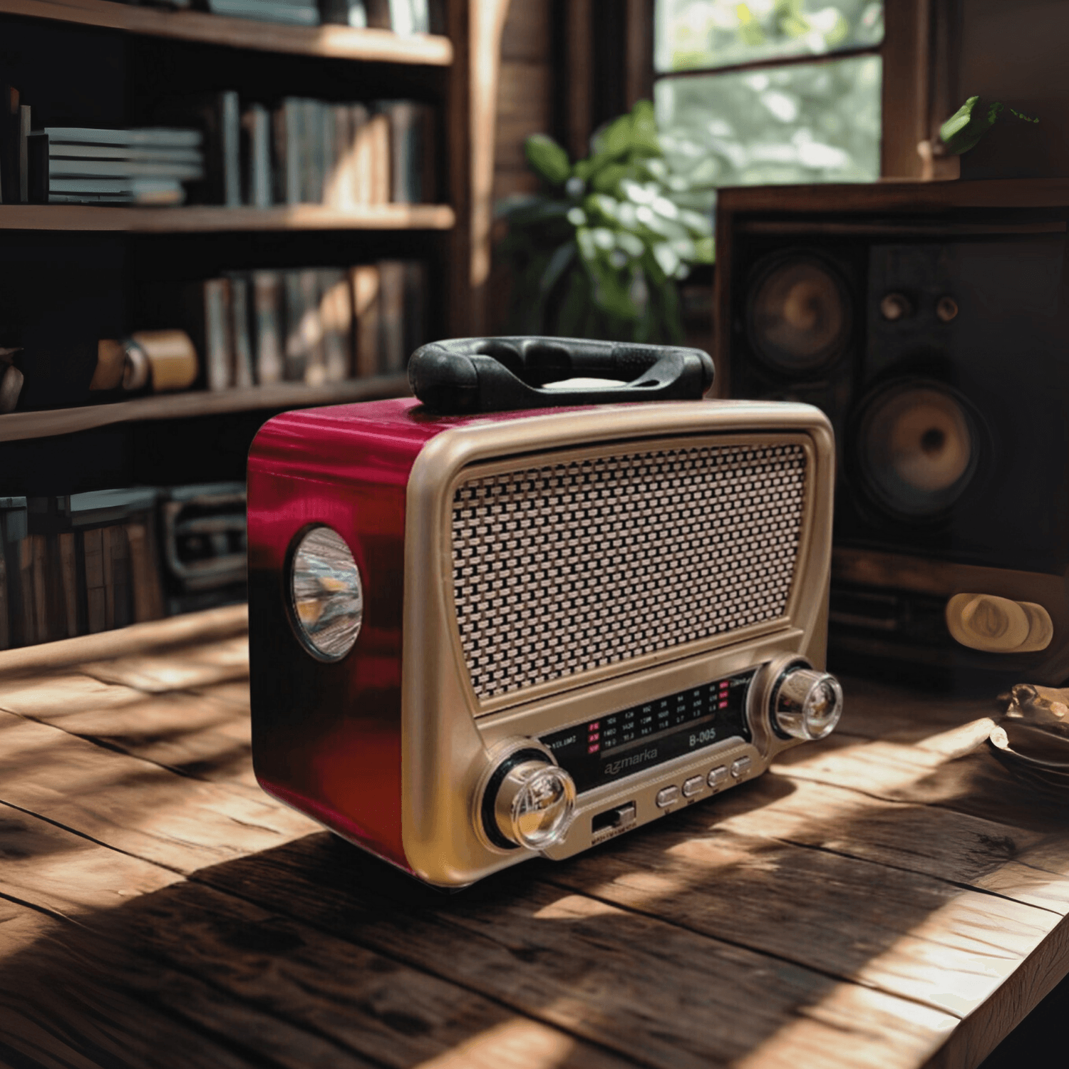 Bigpro B-005 Retro Nostaljik Radyo Bluetooth, FM, USB, Fenerli, Müzik Kutusu Vintage Hoparlör