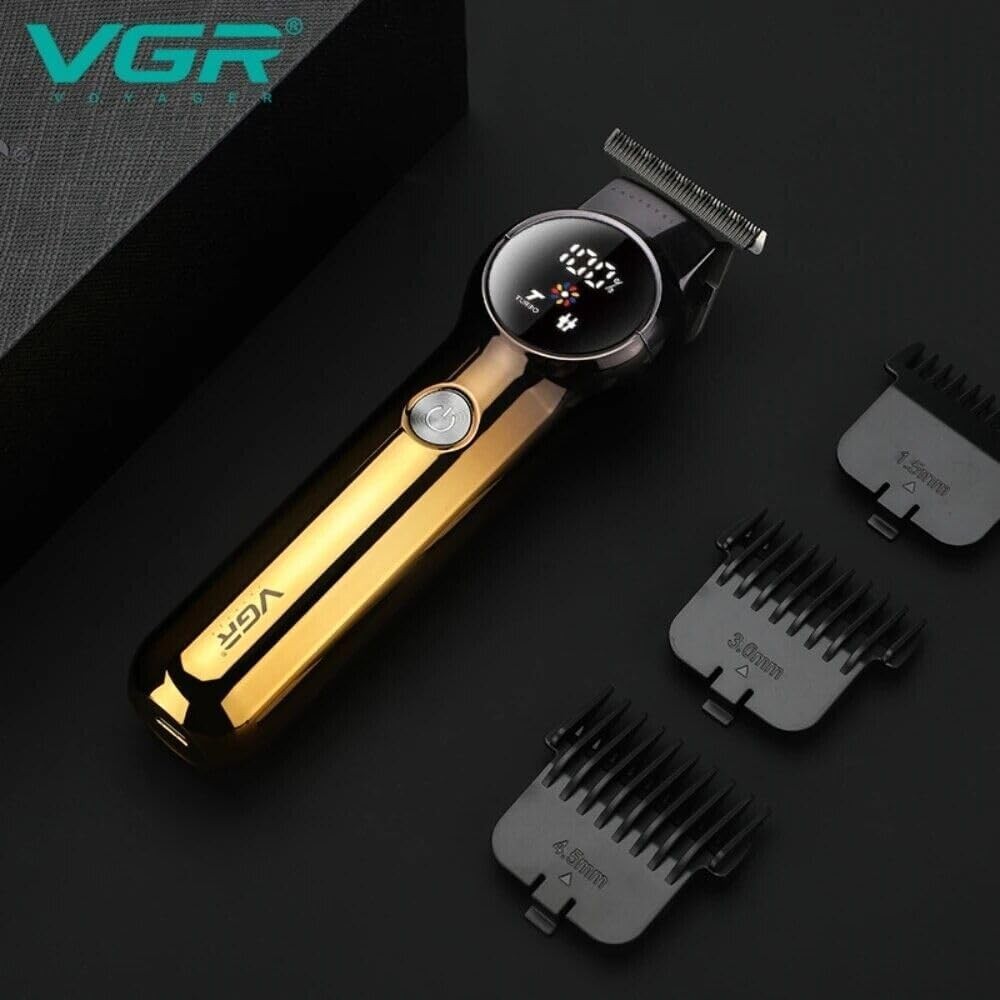 VGR V-989 Profesyonel Islak Ve Kuru Ve Pil Göstergesi, Turbo Fonksiyonu, Tıraş Makinesi