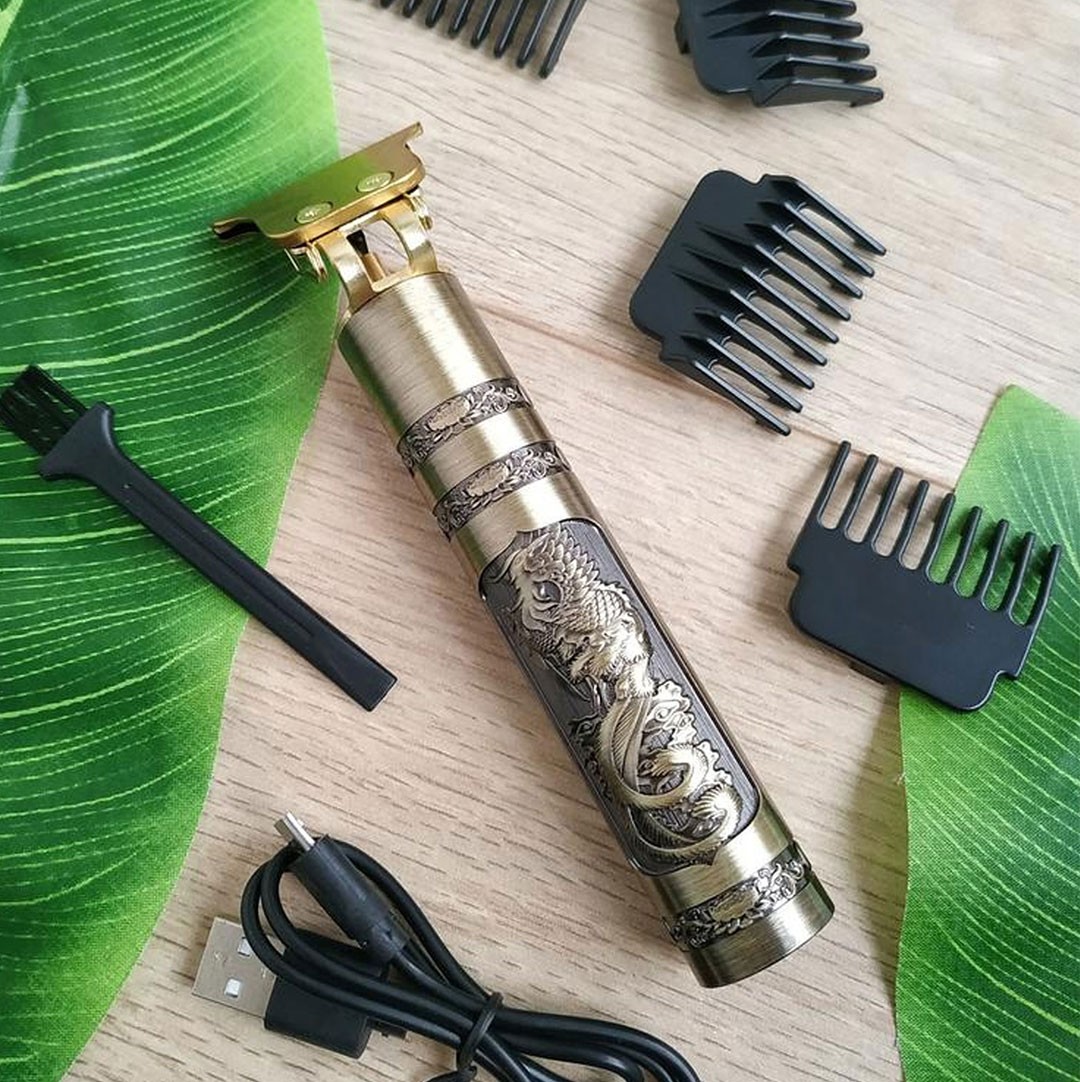CP-0603 T Bıçak Şarjlı Saç Sakal Ense Tıraş Makinesi – Epilasyon Öncesi Kullanım, Sessiz Güçlü Motor, USB Şarj, Su Geçirmez, 4 Taraklı