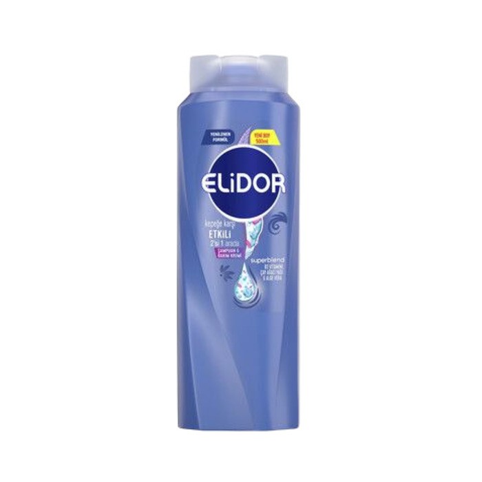 Elidor Kepeğe Karşı Etkili 2'si 1 Arada Şampuan & Bakım Kremi 650 Ml