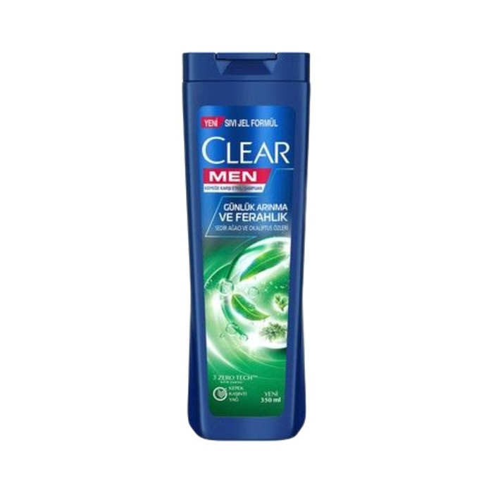 Clear Men Günlük Arınma Ve Ferahlık Sedir Ağacı Ve Okaliptus Özleri Şampuan 350 Ml