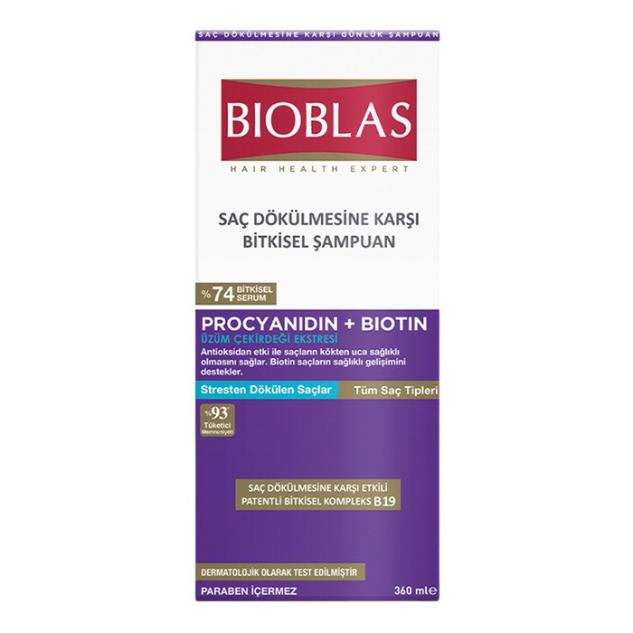 Bioblas Şampuan Procyanıdın Dökülen Saçlar Için Anti Stres 360 Ml