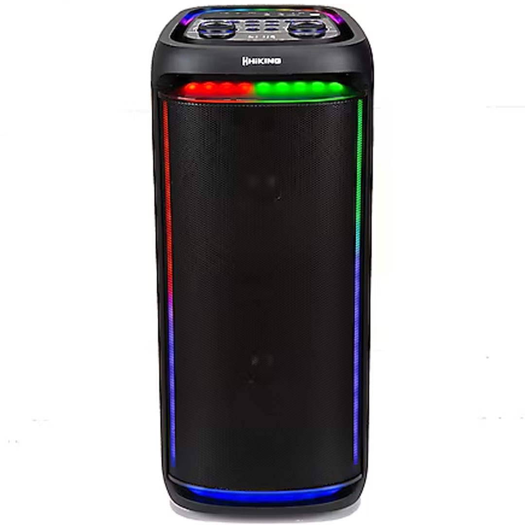 Hiking ST-03 Taşınabilir Led Işıklı Extra Bass 60W Bluetooth Parti Hoparlörü Mikrofon Girişli