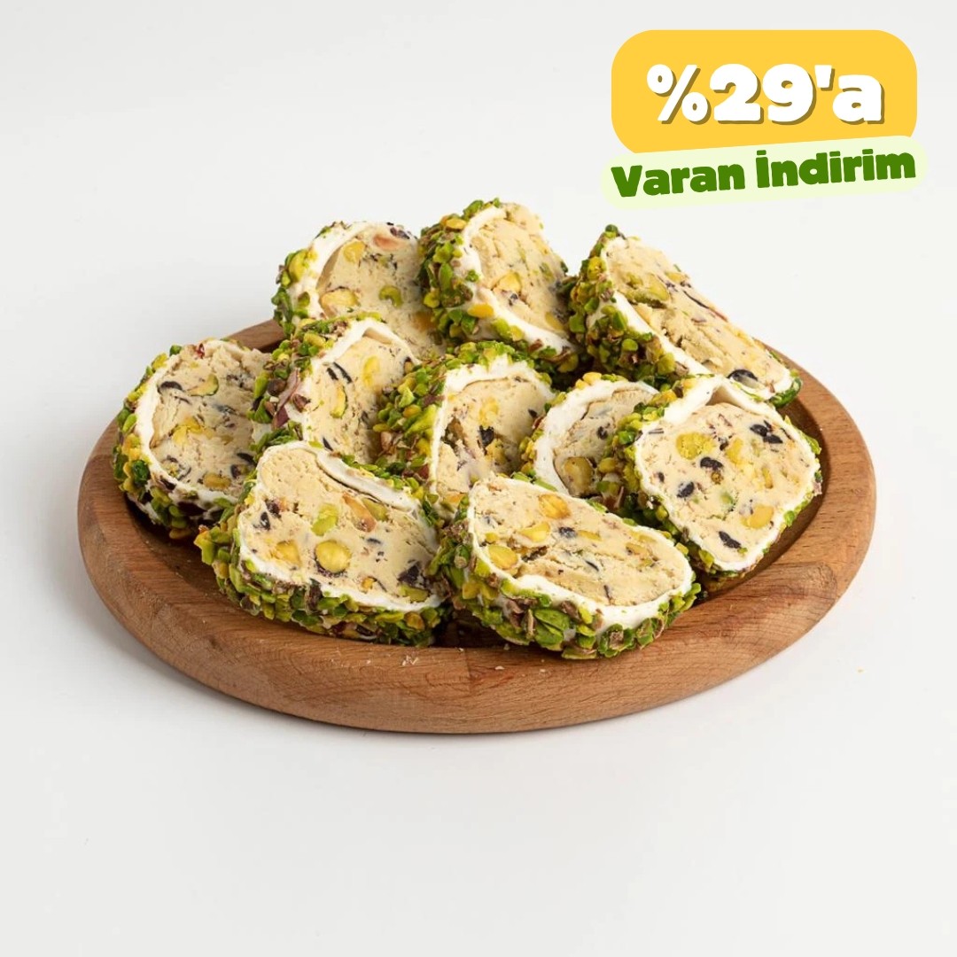 Fıstık Kremalı Sarma Türk Lokumu