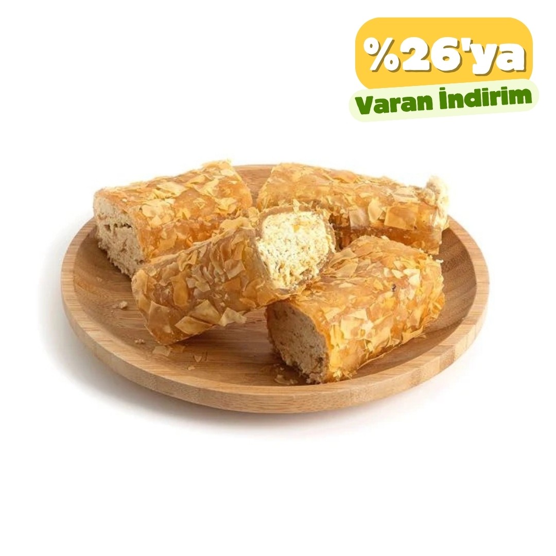 Baklava Çıtır Hamurlu Fındık Dolgulu Sarma Türk Lokumu