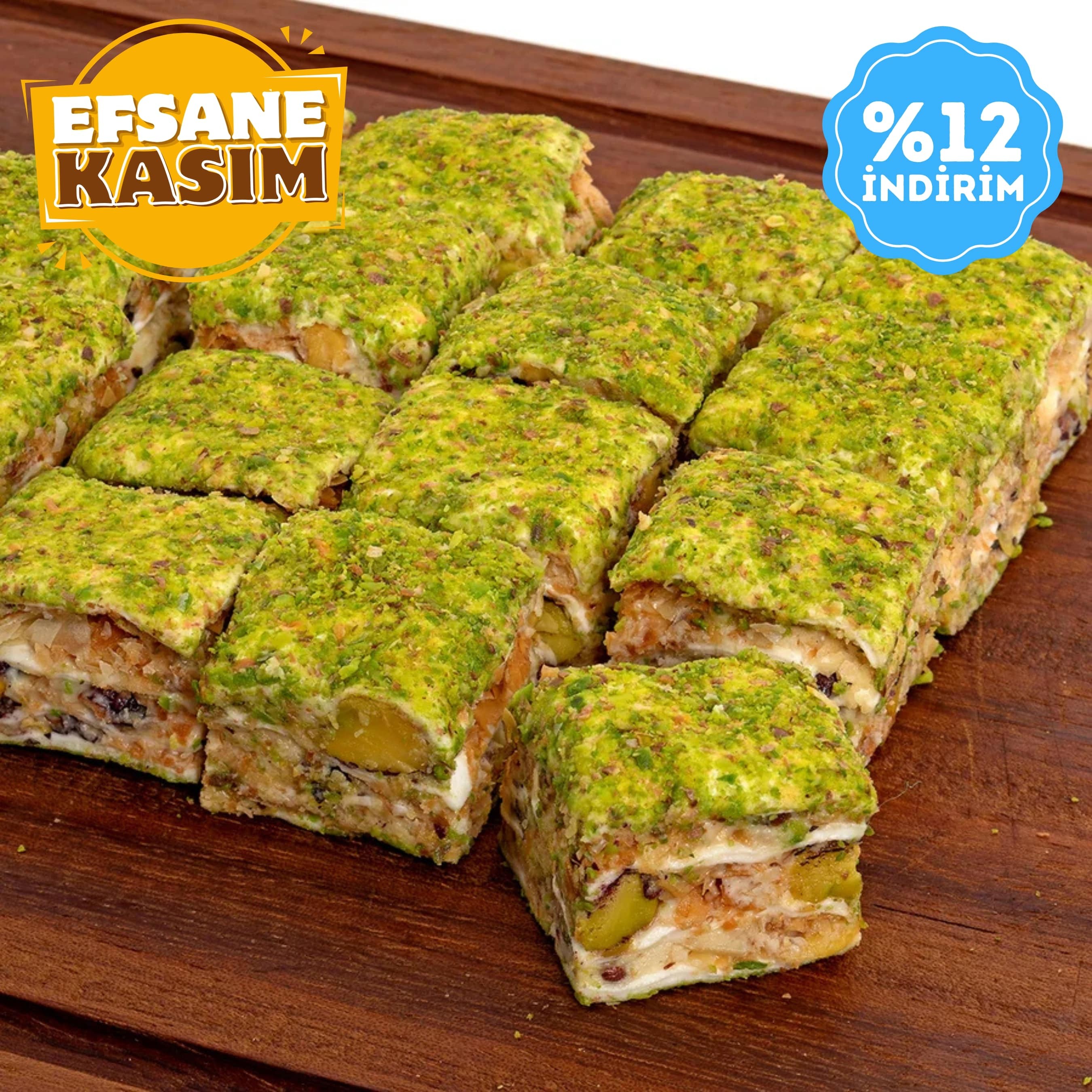 Fıstıklı Çıtır Baklava Lokum