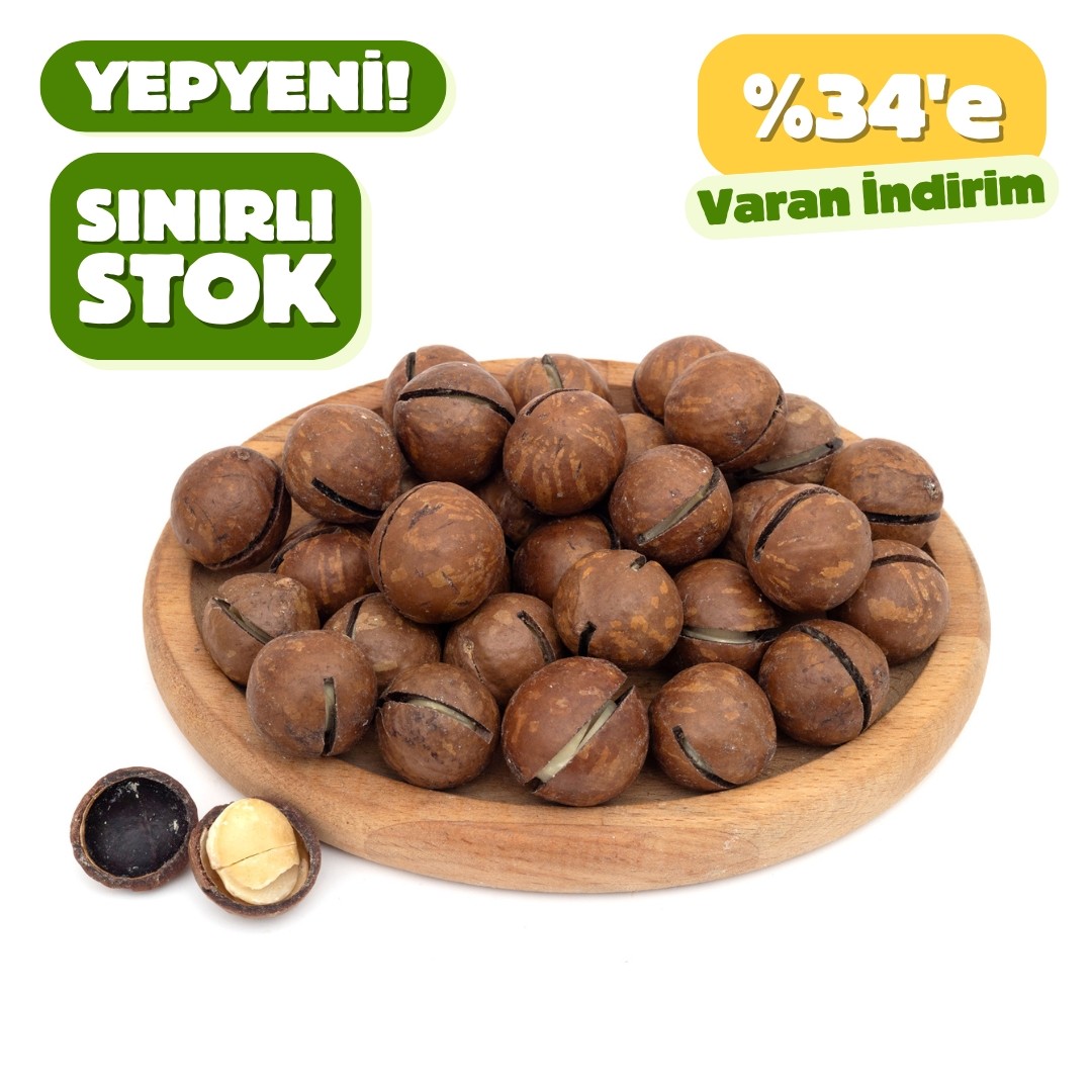 Kabuklu Kavrulmuş Makademya Fındığı