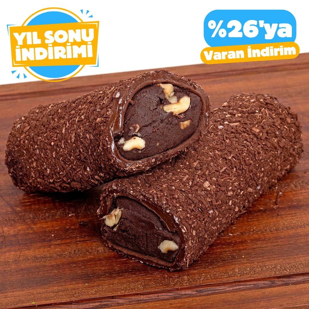 Browni Fındıklı Kremalı Sarma Türk Lokumu