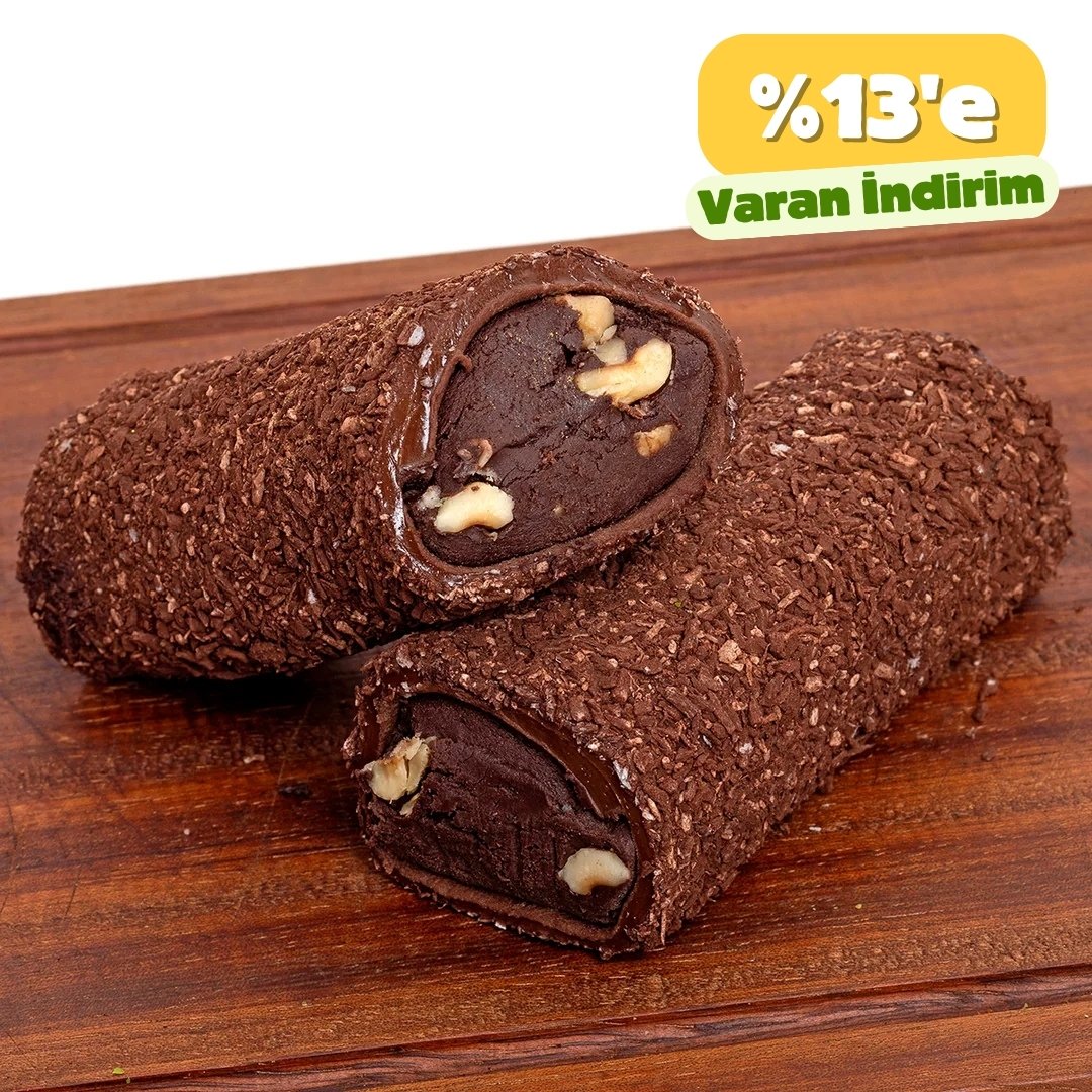 Browni Fındıklı Kremalı Sarma Türk Lokumu