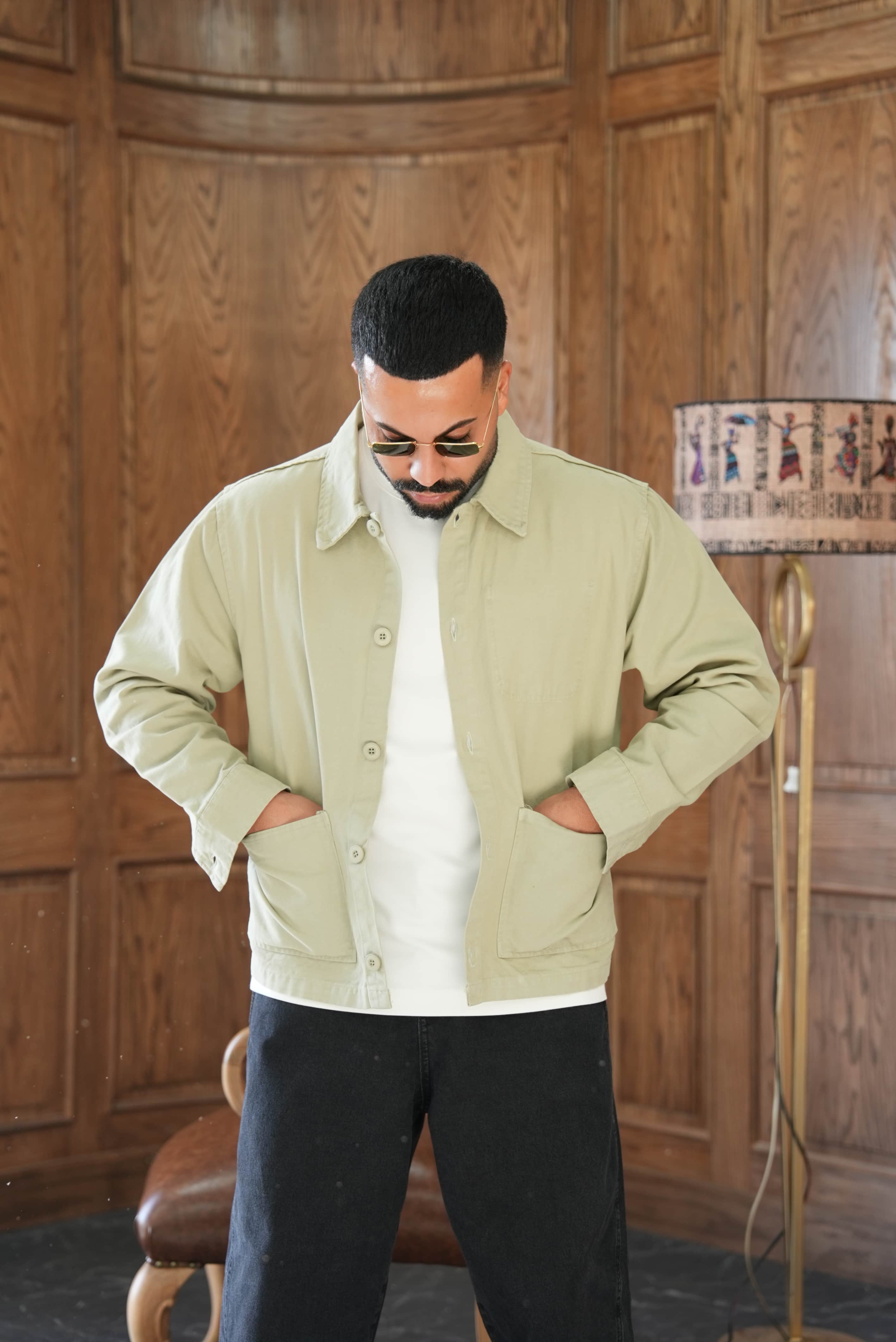 Oversize Cepli Düğmeli Ceket
