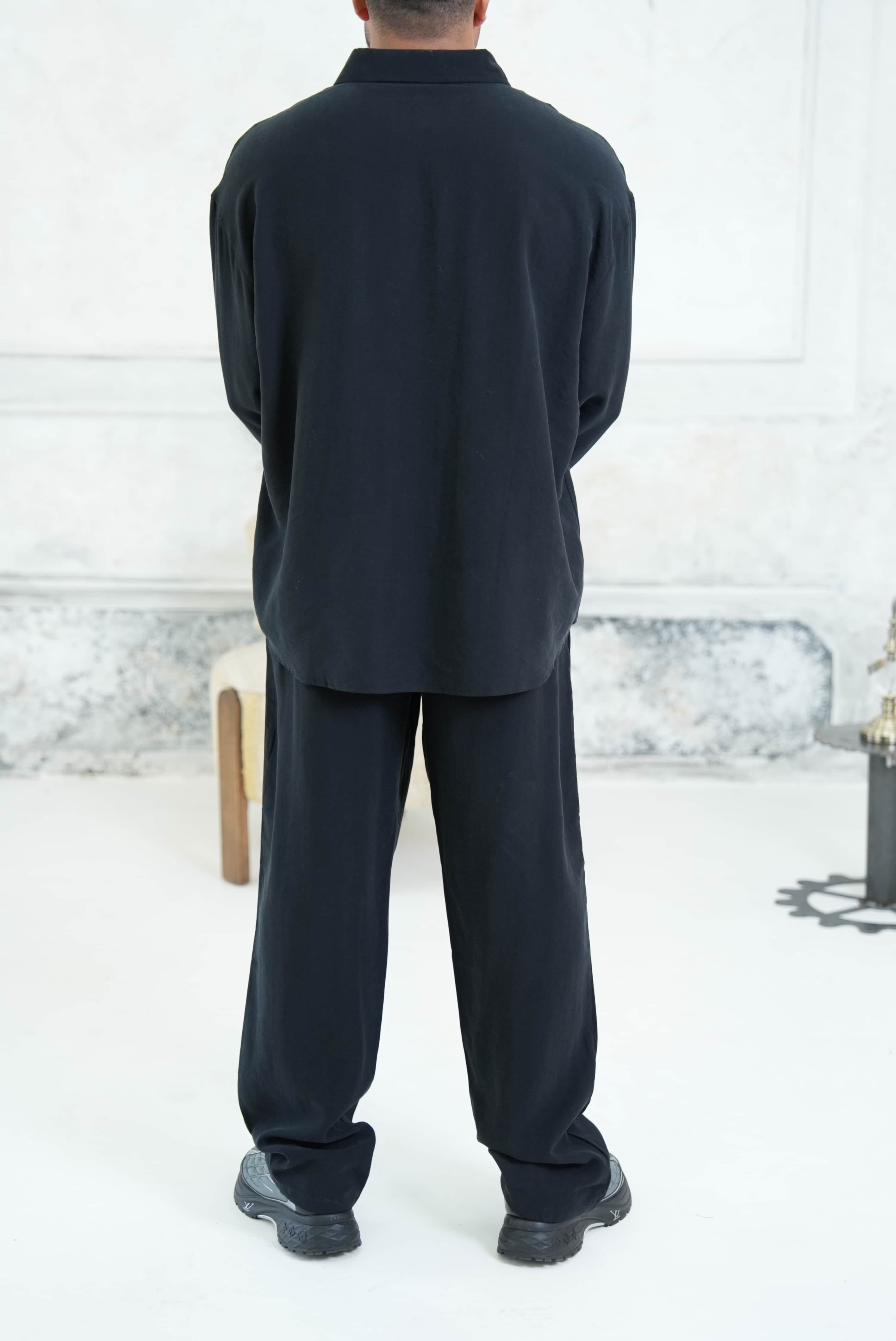 Oversize Yıkamalı Kumaş Takım