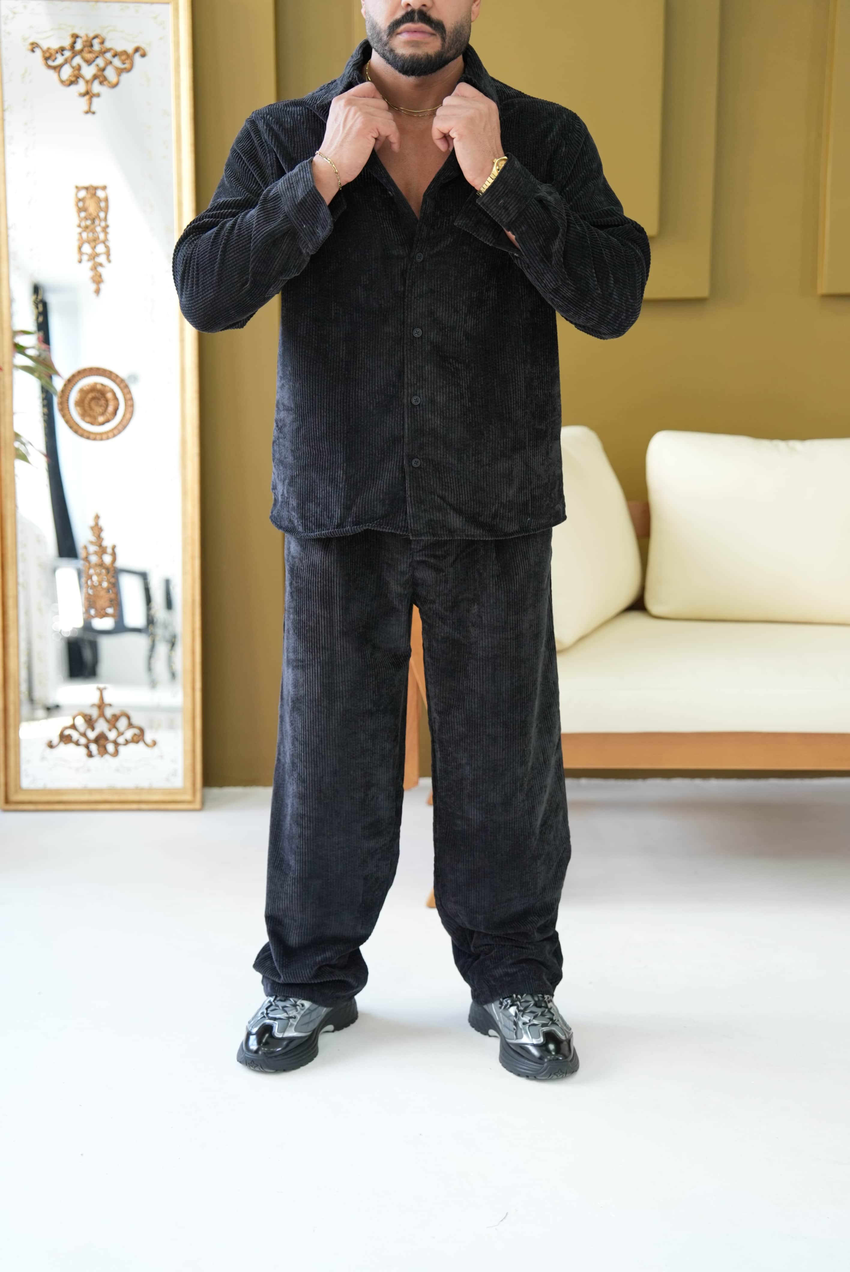 Oversize Kadife Takım