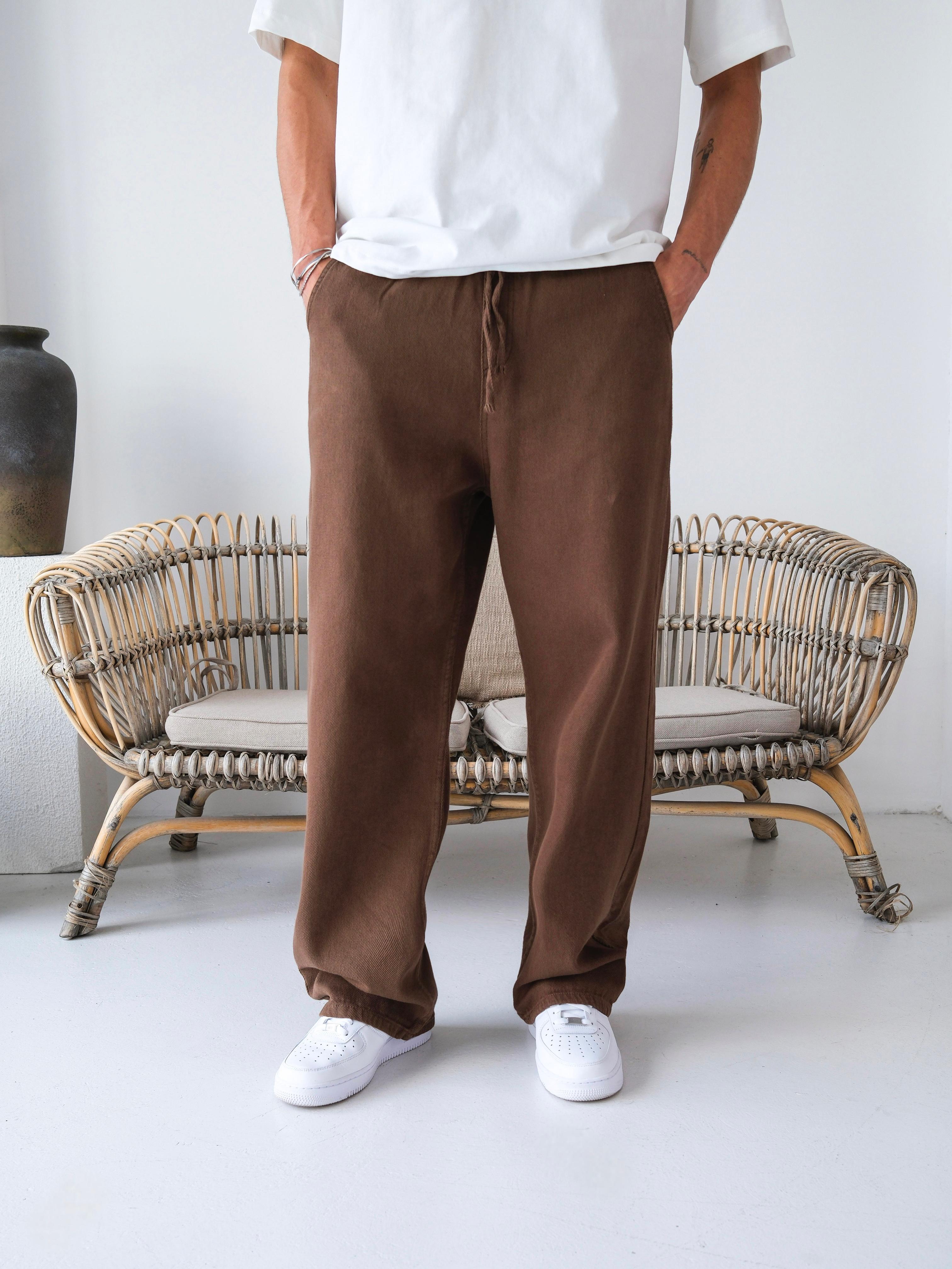 Baggy Kalıp Gabardin Pantolon