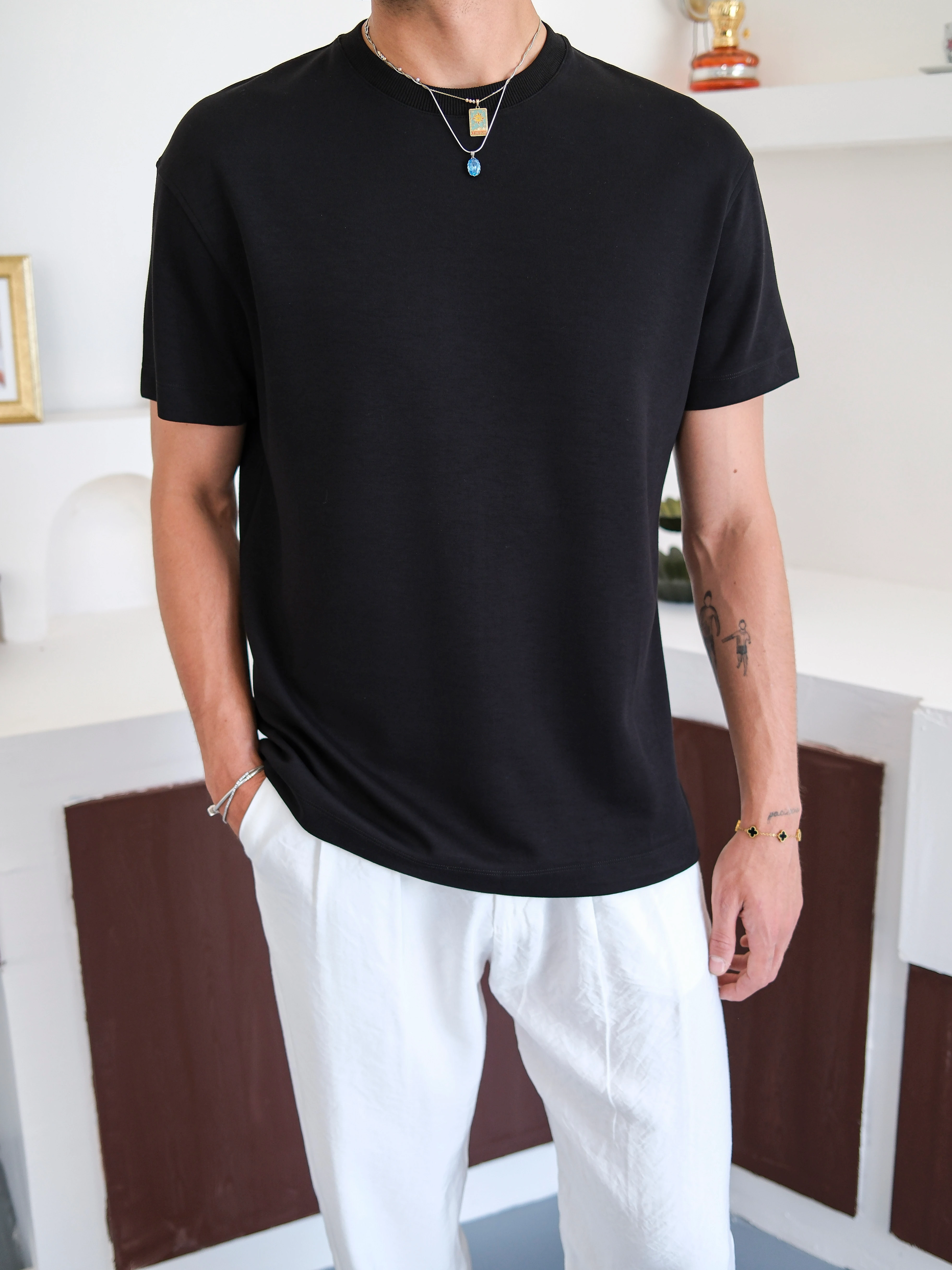 Regular Fit Modal Basic Tshirt 