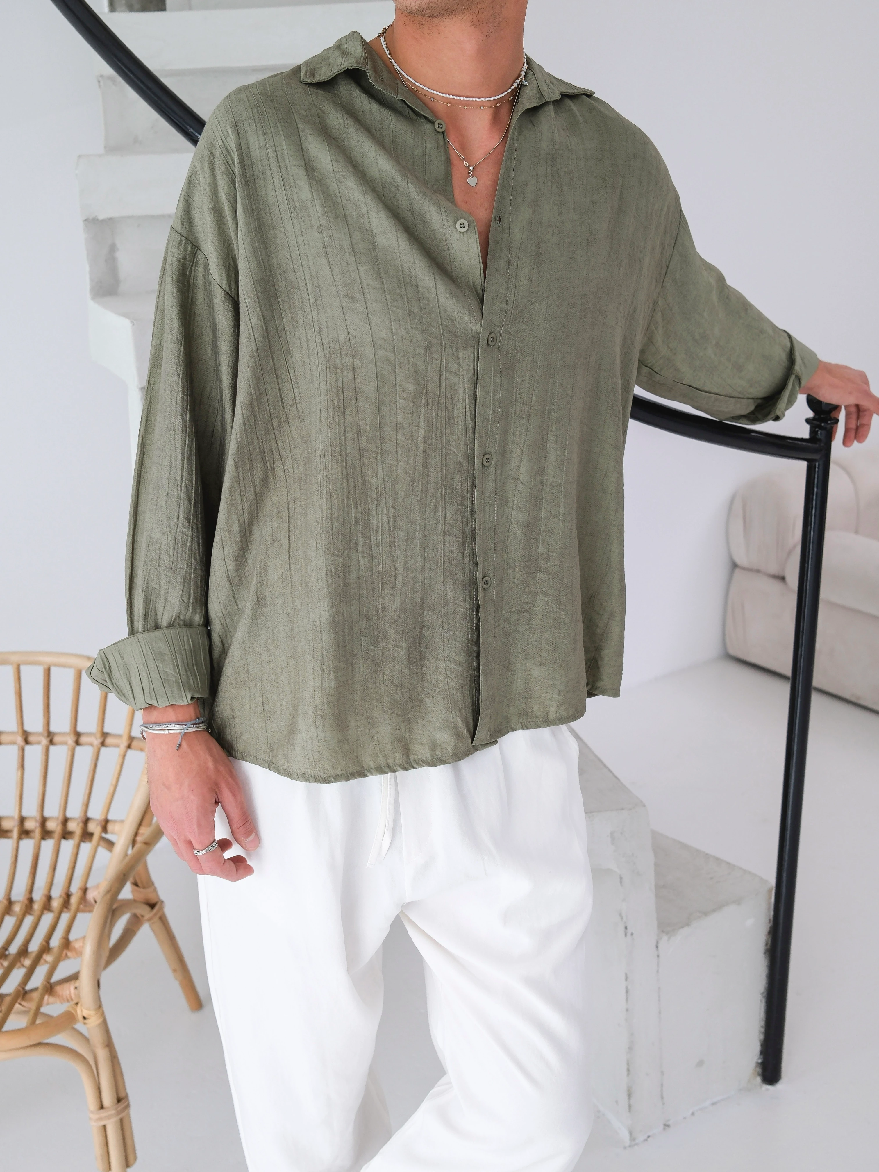 Oversize Modal Gömlek