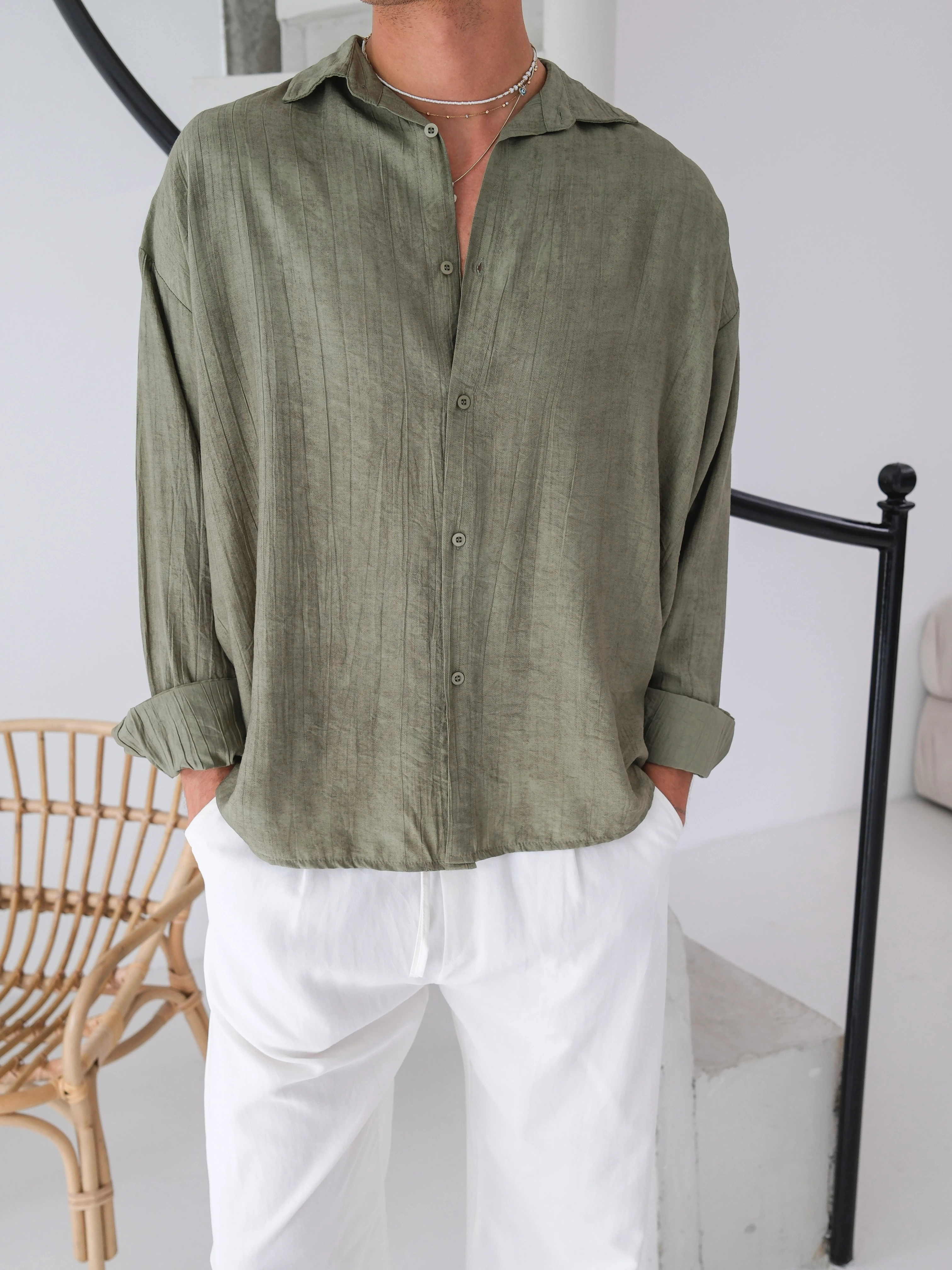 Oversize Modal Gömlek