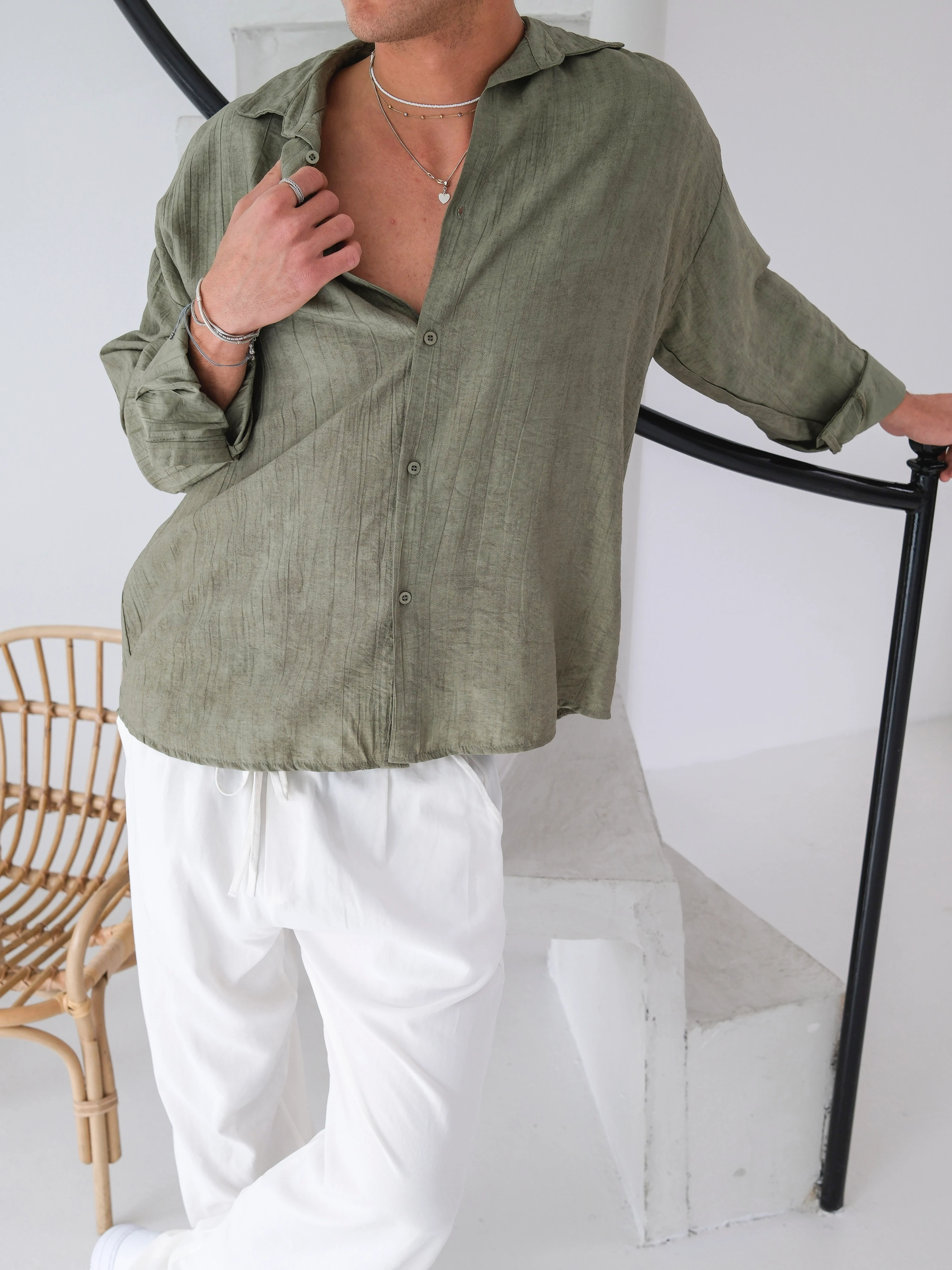 Oversize Modal Gömlek