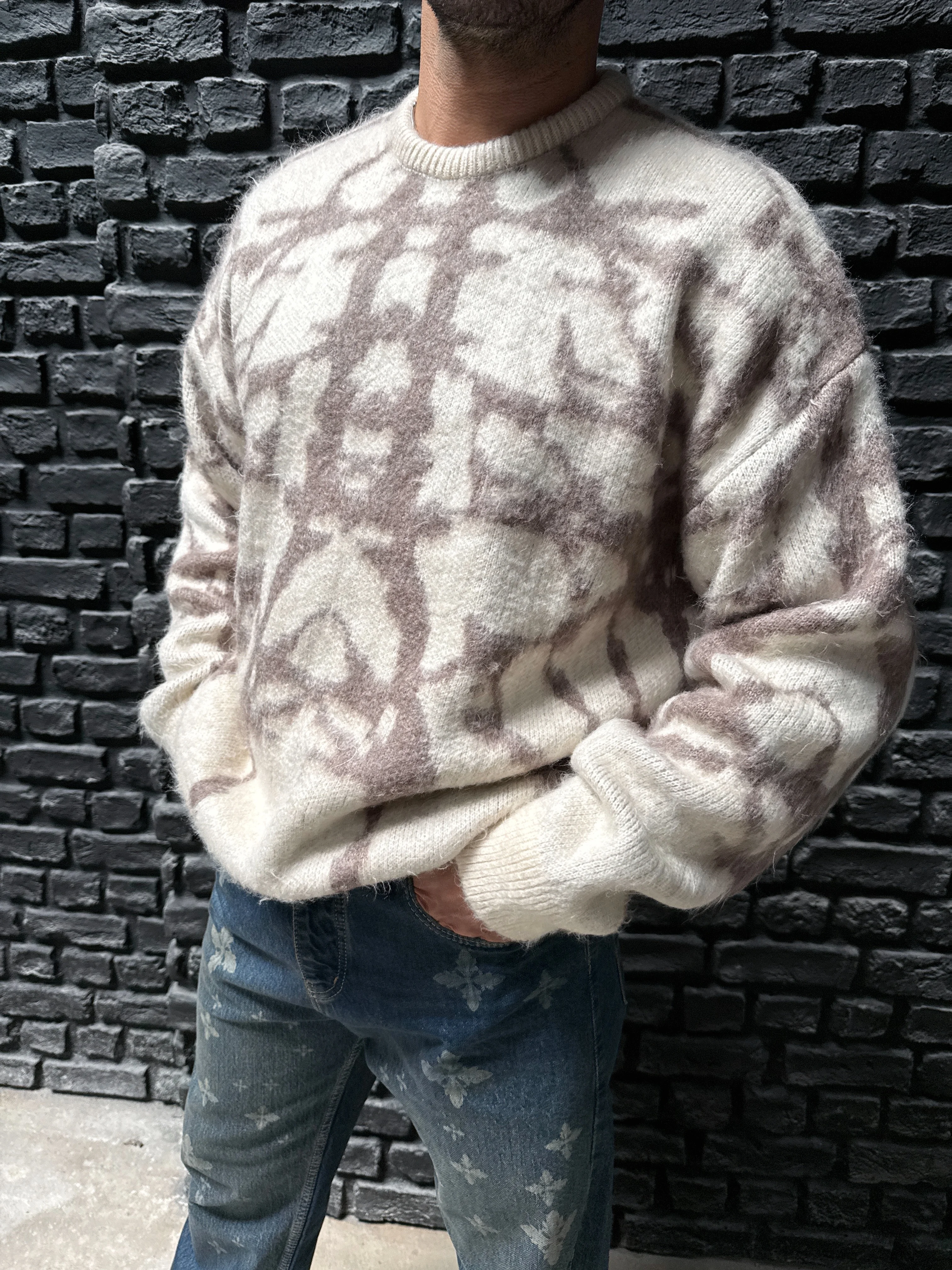 Geometrik Desenli Kazak