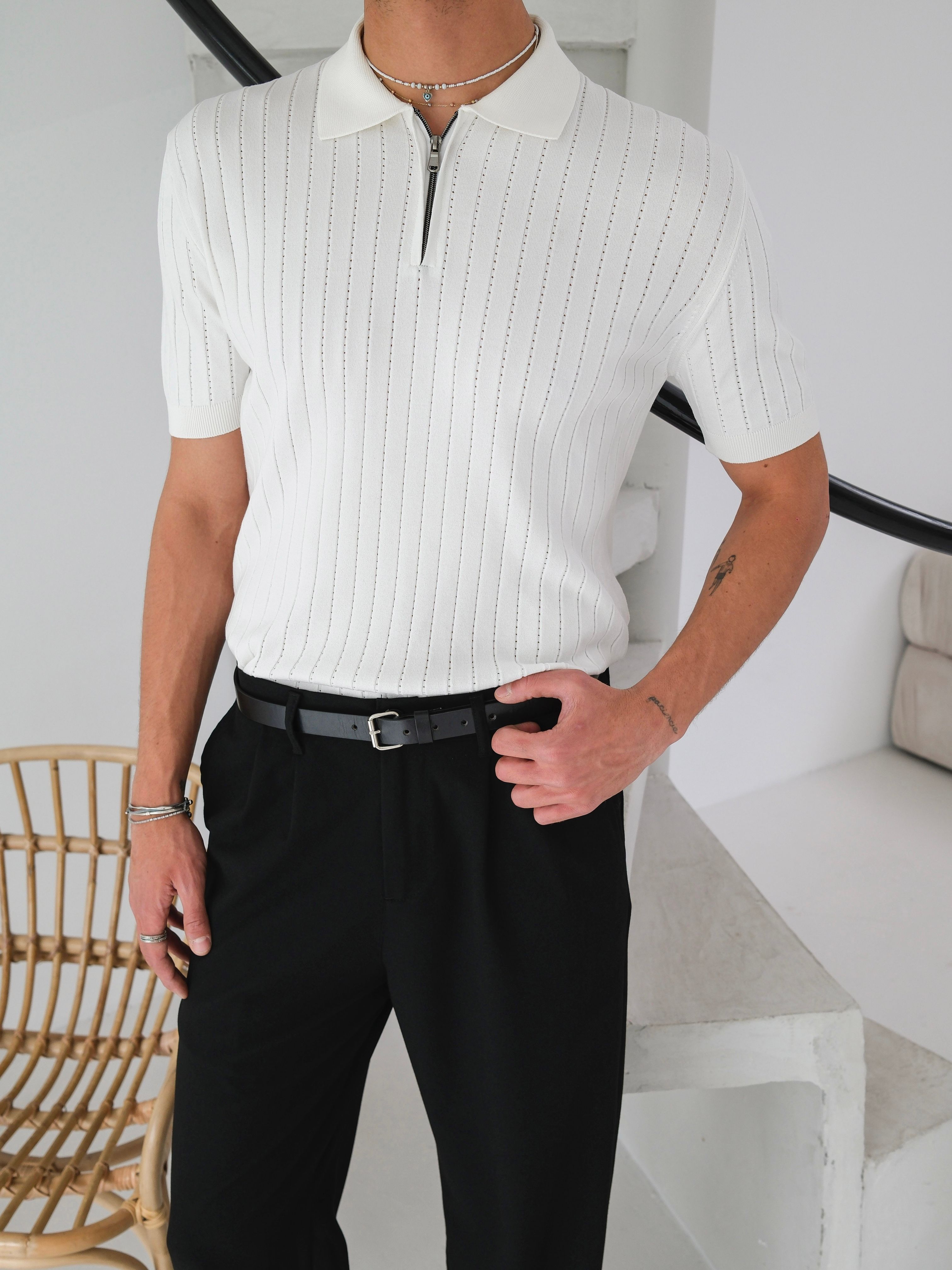 Fitilli Polo Yaka Triko Tshirt
