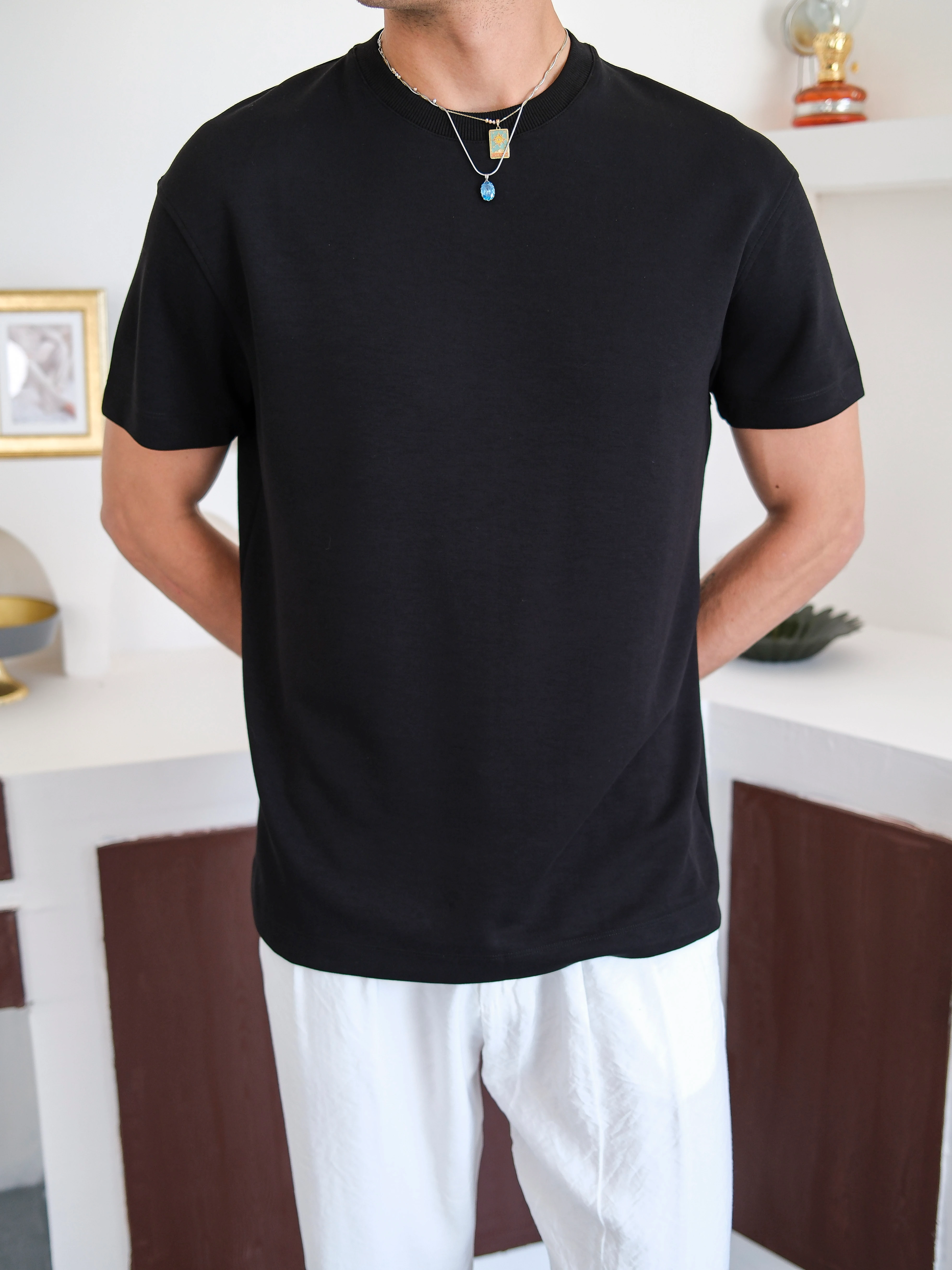 Regular Fit Modal Basic Tshirt 