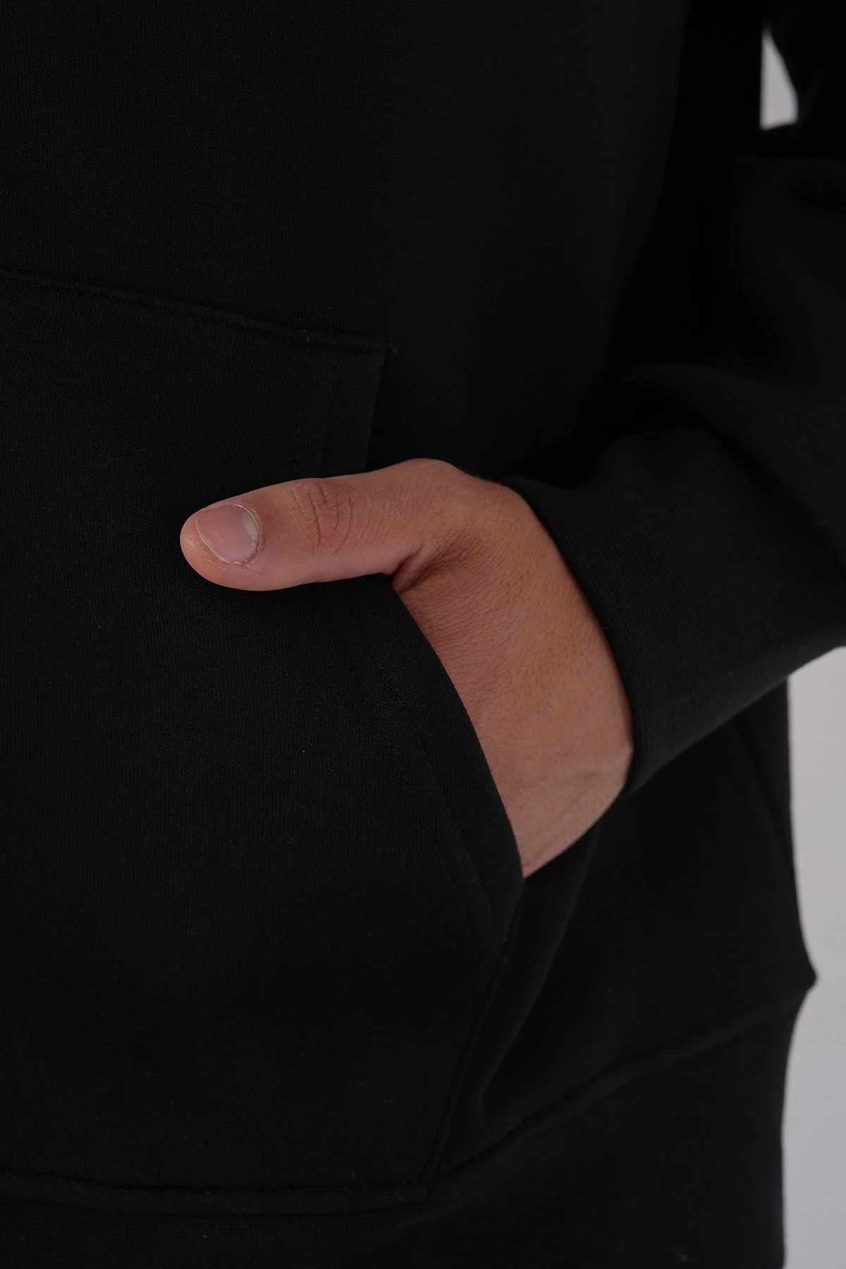 Oversize Üç İplik Fermuarlı Sweatshirt