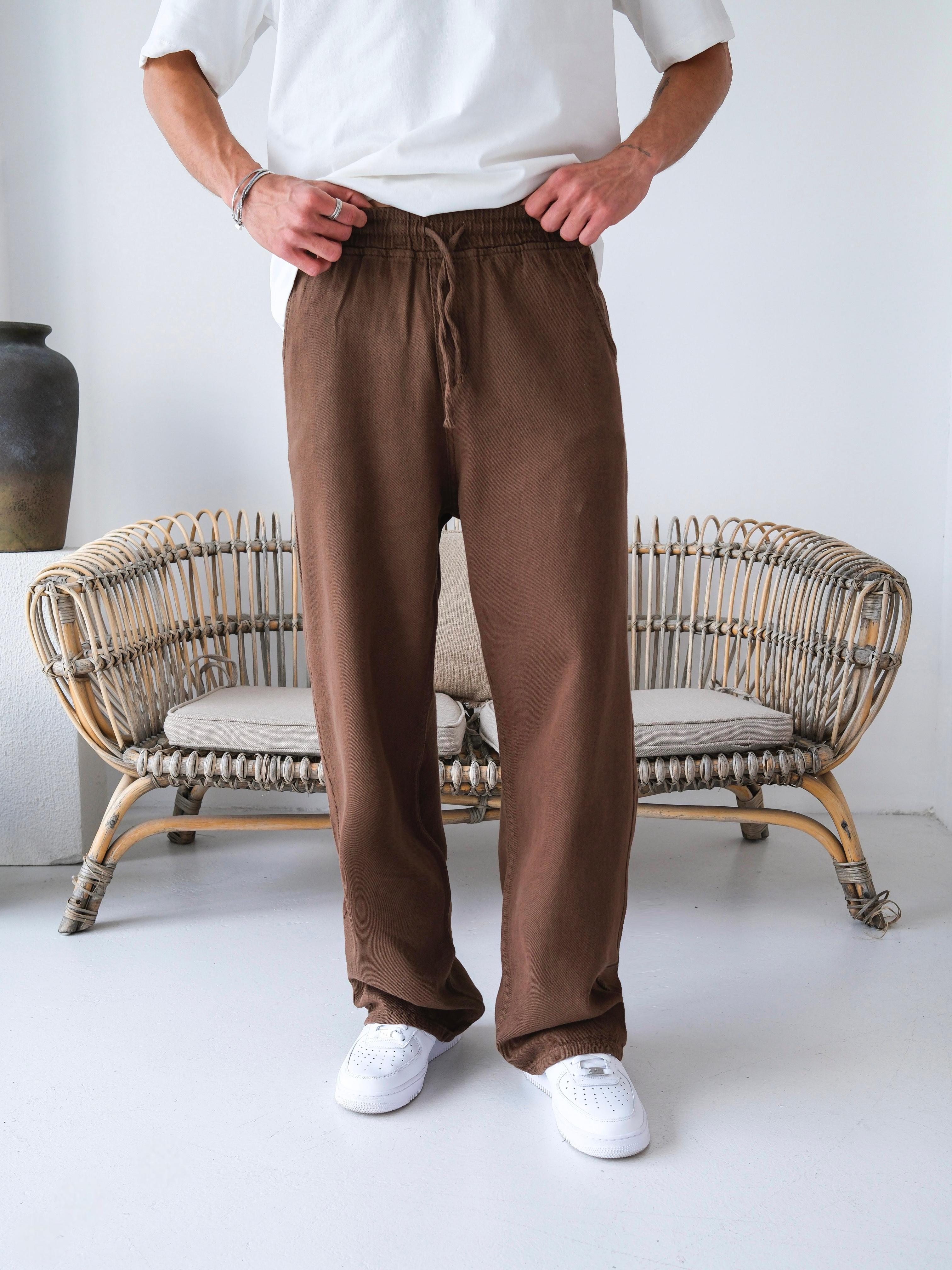 Baggy Kalıp Gabardin Pantolon