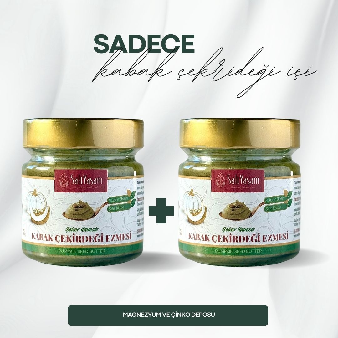 Şekersiz %100 Kabak Çekirdeği Ezmesi 200gr X 2 