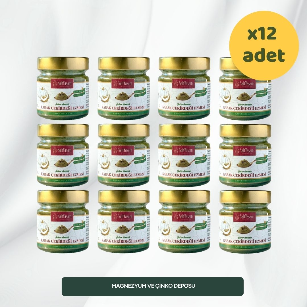 Şekersiz %100 Kabak Çekirdeği Ezmesi 200gr x 12ADET