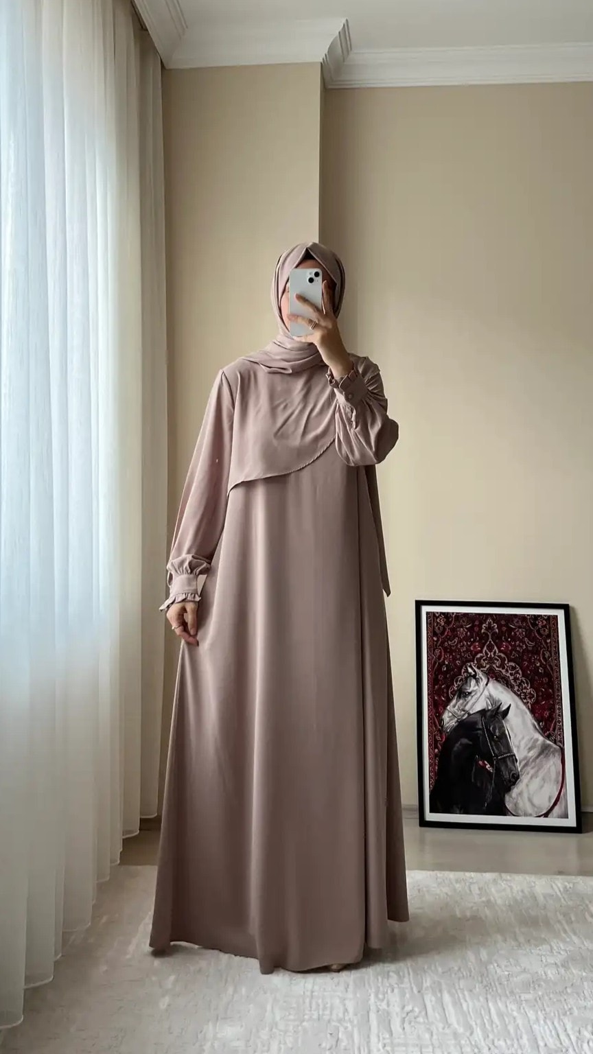 Nazenin Elbise - Bej