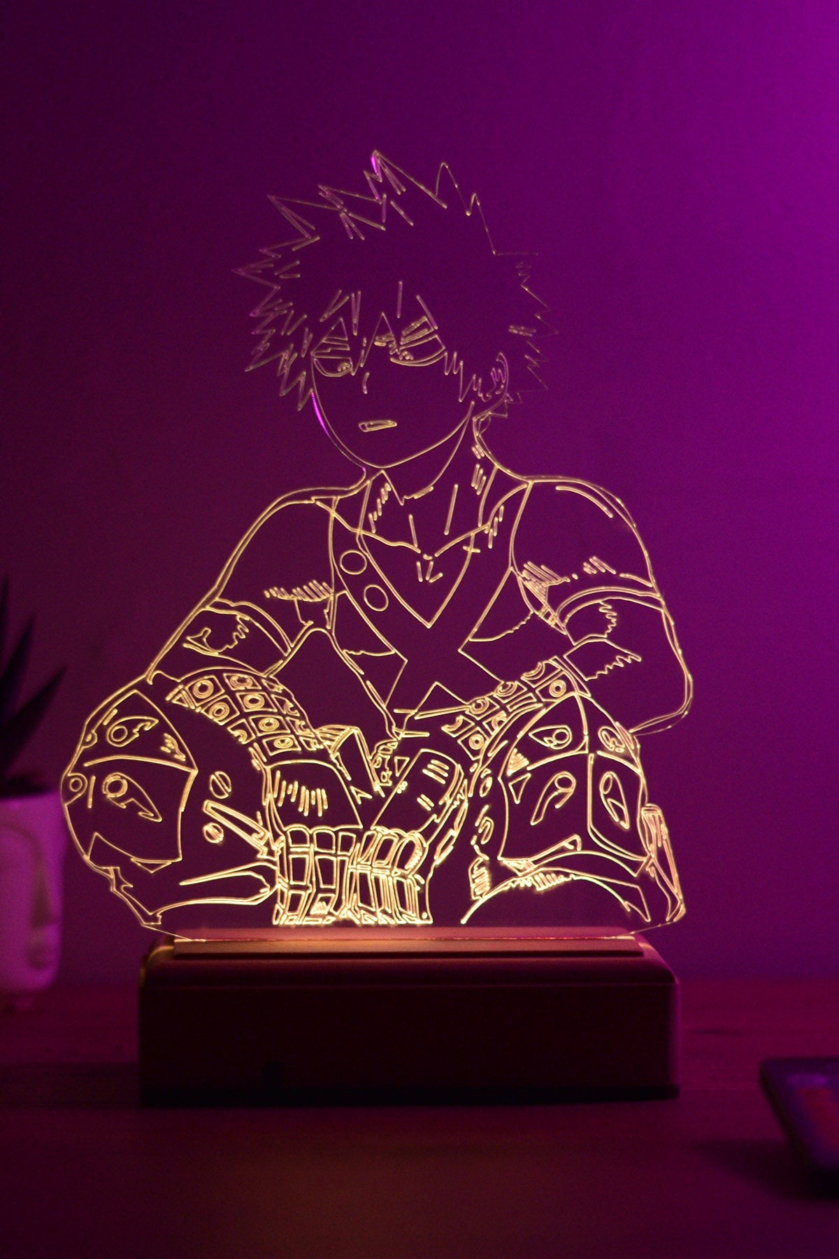 My Hero Academia Katsuki Bakugo 16 Renk Gece Lambası