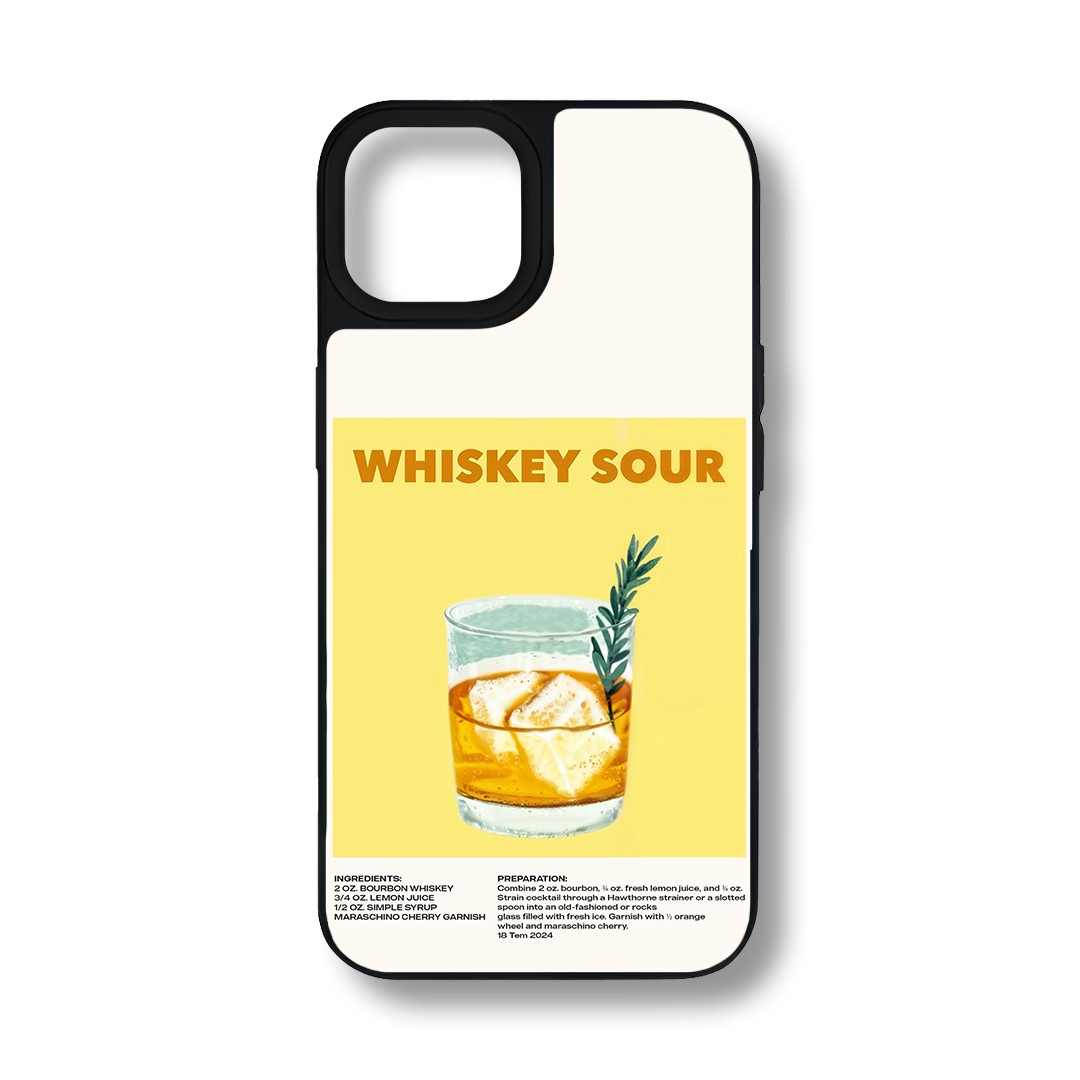 Whiskey Sour Ovd C Tamperli Parlak Telefon Kılıfı