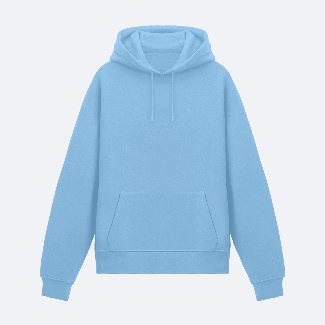 Buz Mavisi Basic Unisex Hoodie