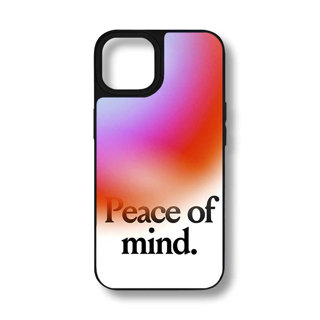 Peace Tamperli Parlak Telefon Kılıfı