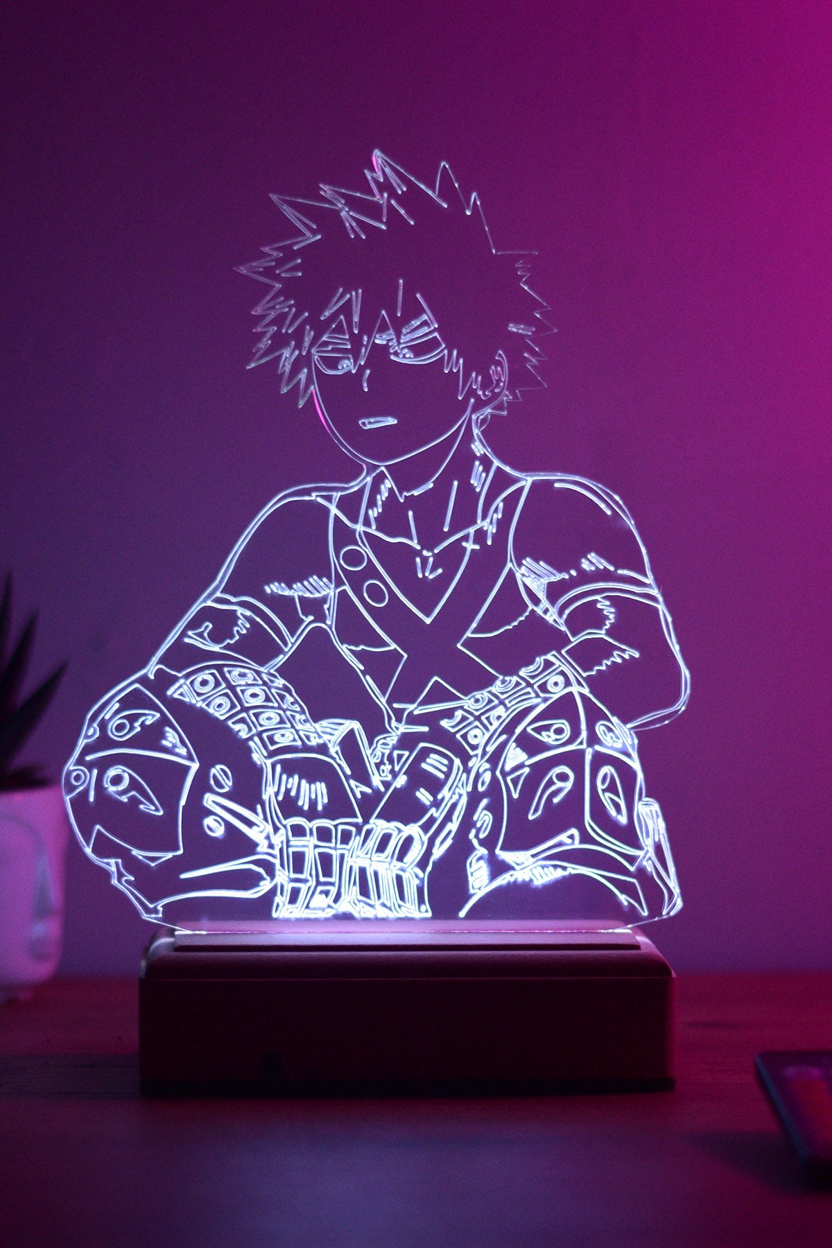 My Hero Academia Katsuki Bakugo 16 Renk Gece Lambası