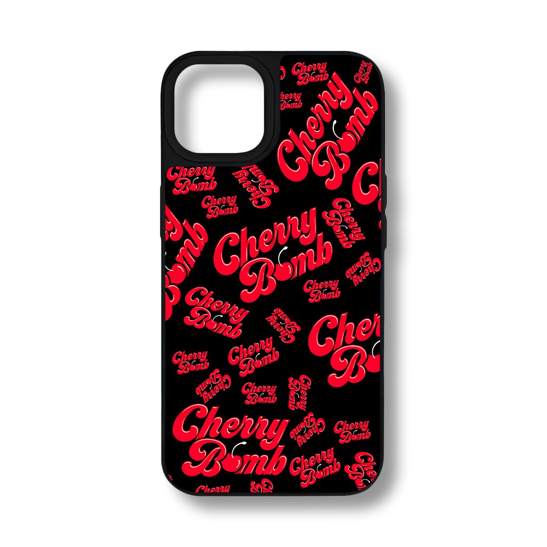 Cherry Bomb Tamperli Parlak Telefon Kılıfı