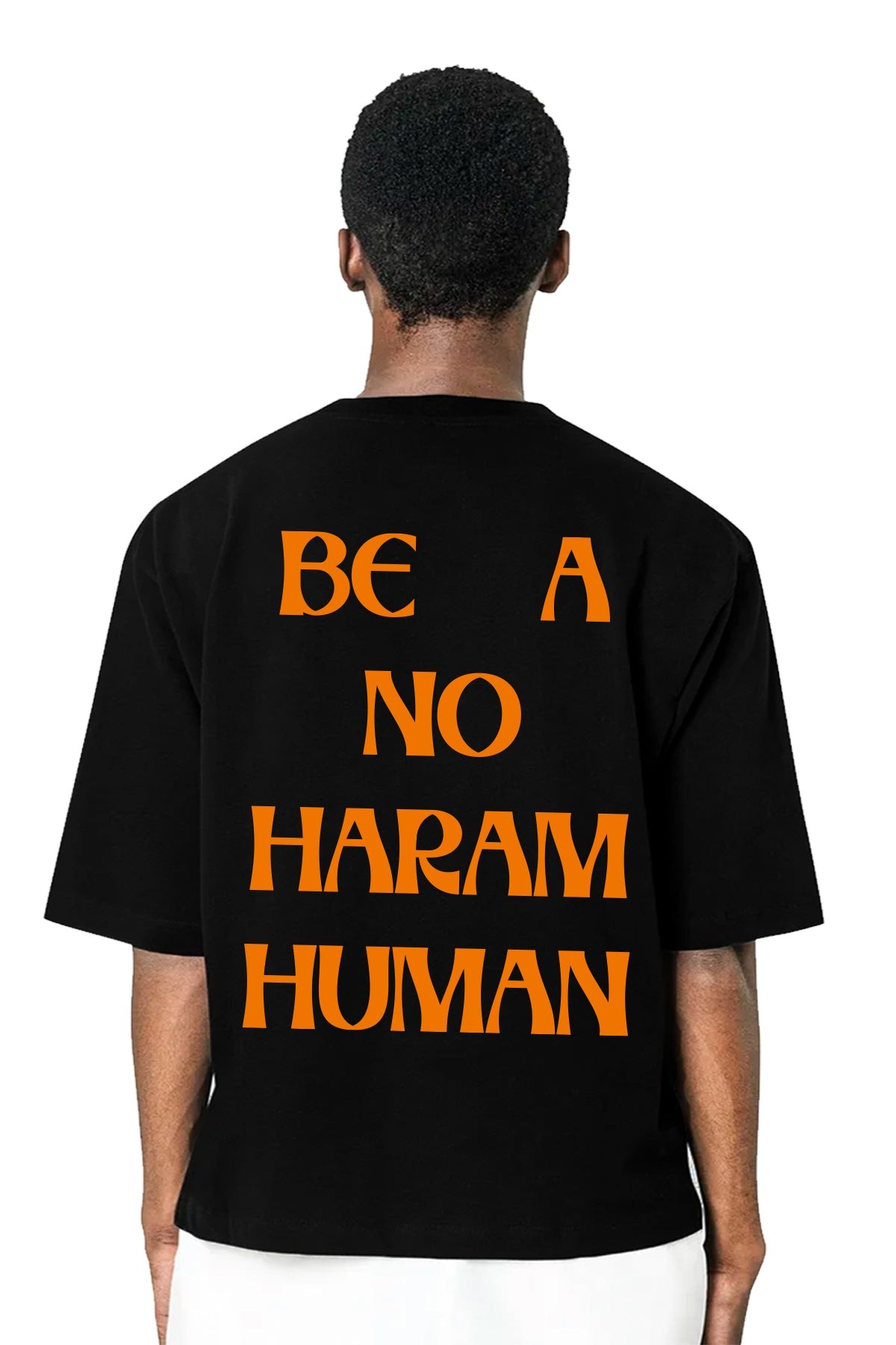 NO HARAM HUMAN OVERSIZE UNISEX T-SHIRT