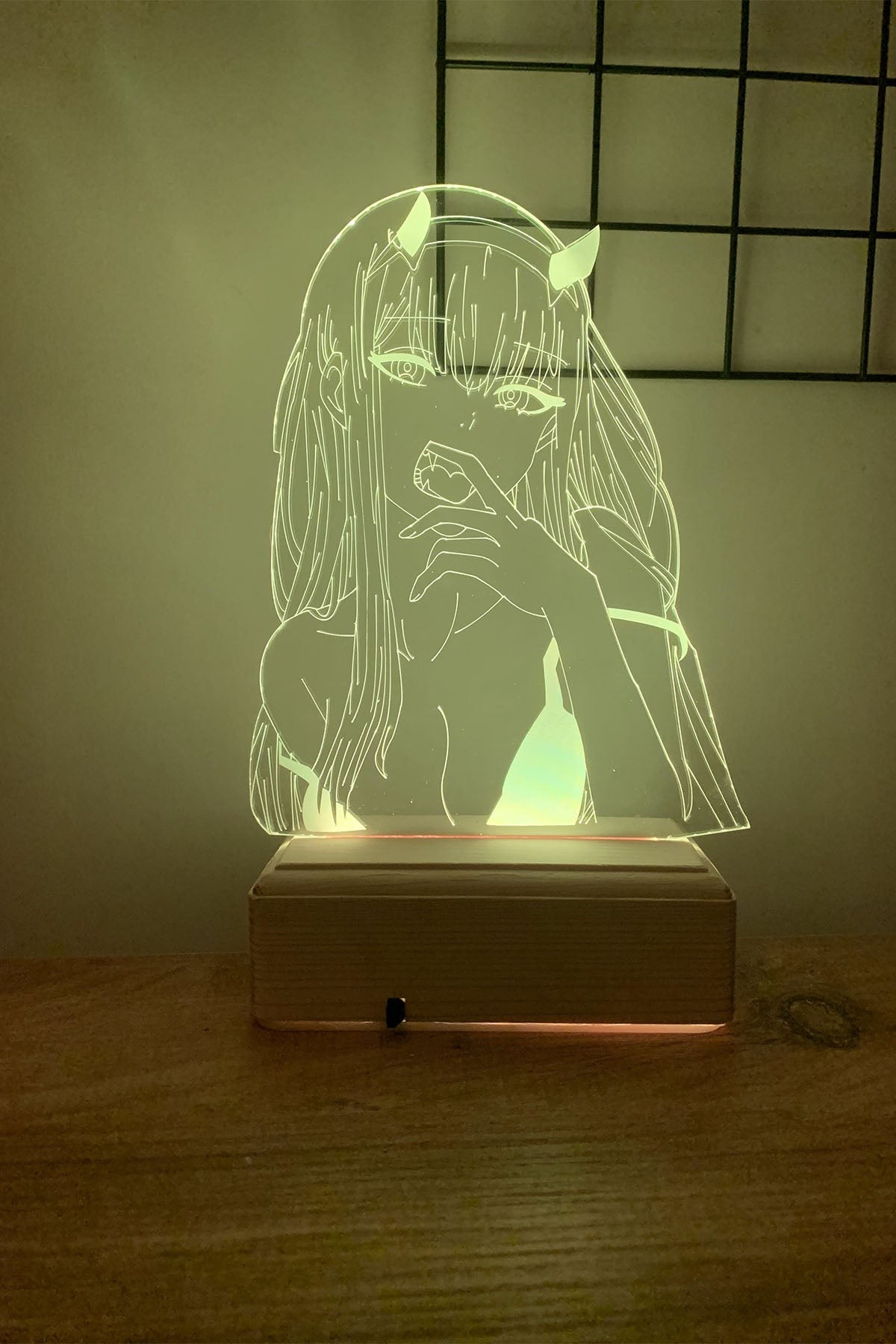 Darling In The FRANXX 002 Zero Two 16 Renk Gece Lambası